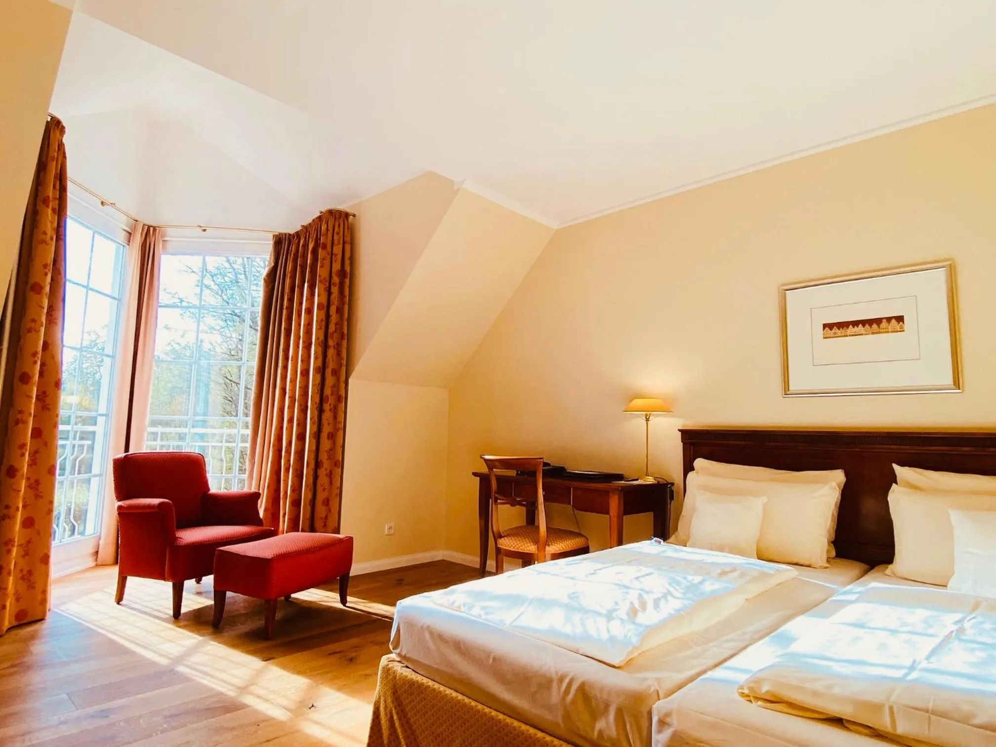 Bedroom, Bed in Landhaus Eggert