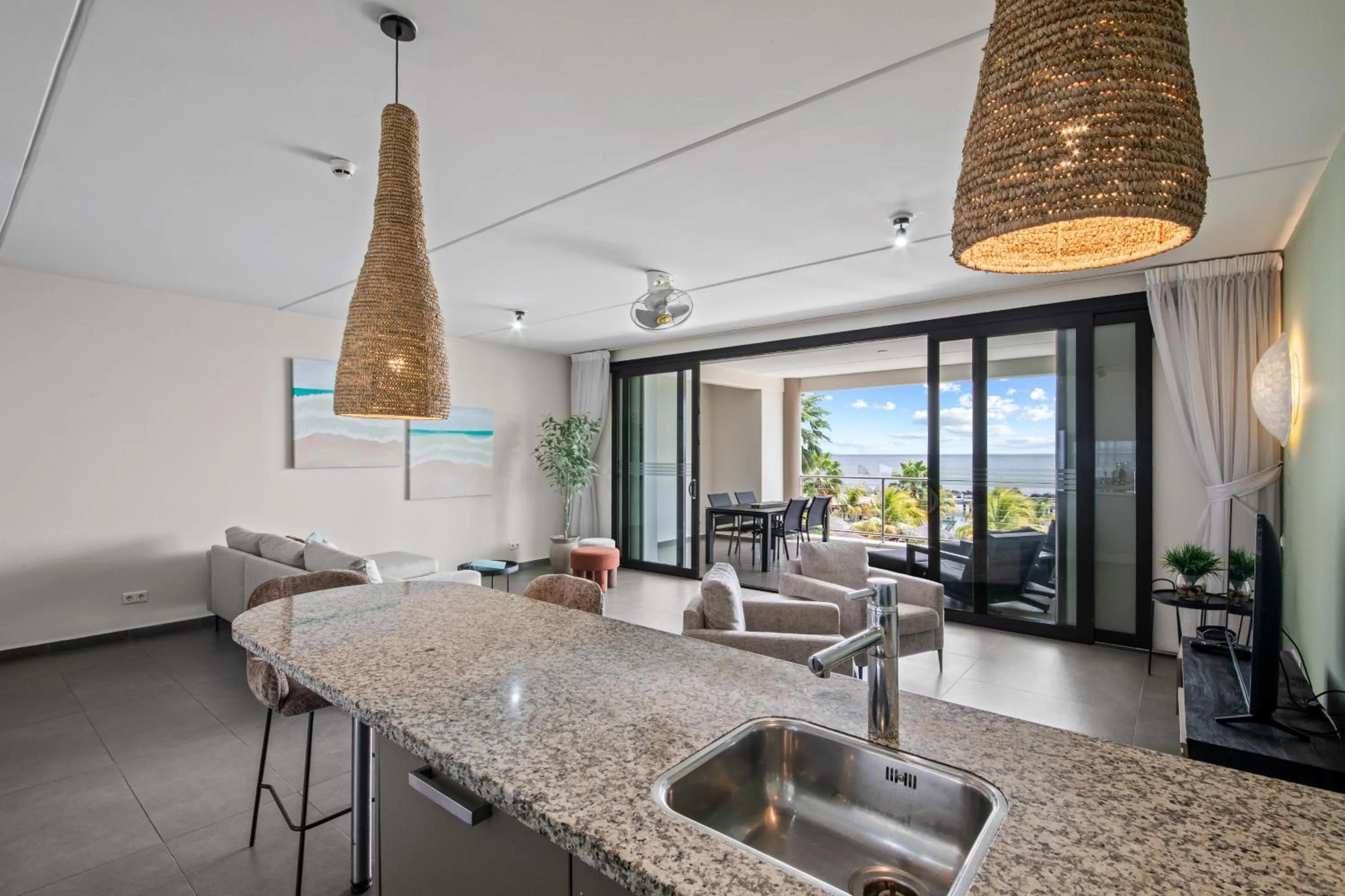 Living room in The Beach House