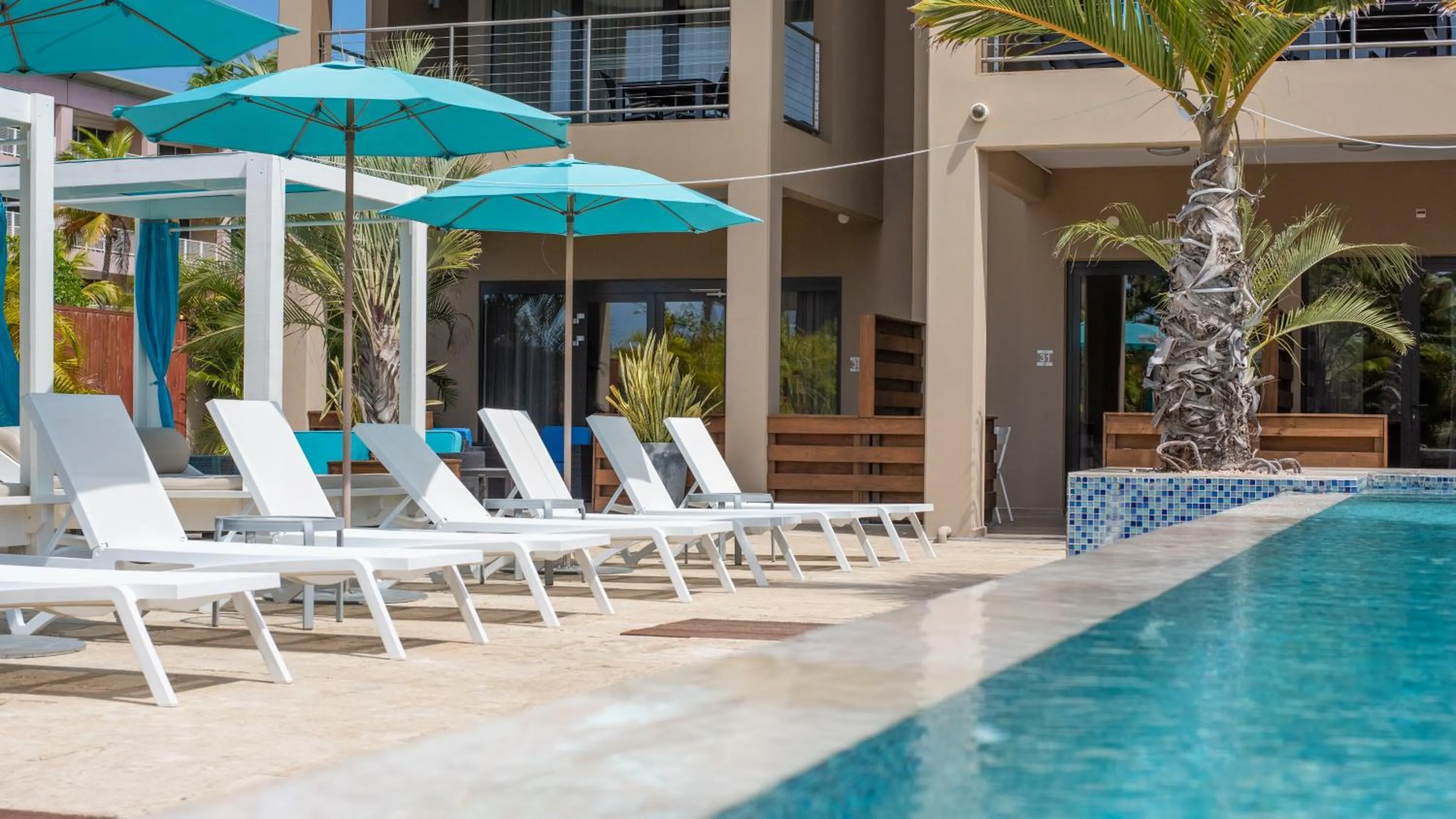 Swimming pool in The Beach House