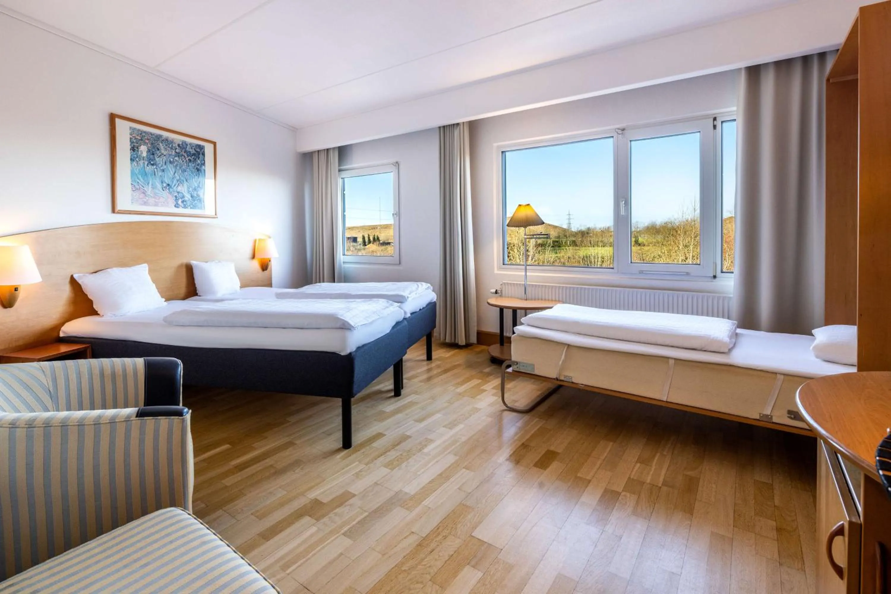 Bedroom, Bed in Scandic Aarhus Vest