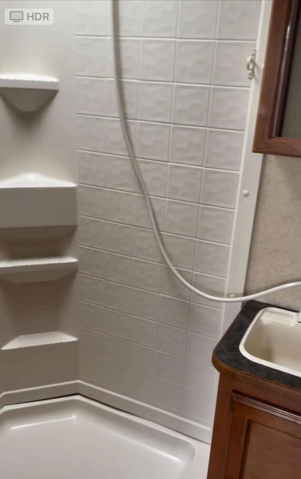 Bathroom in Motel de L'Anse et Camping Rimouski