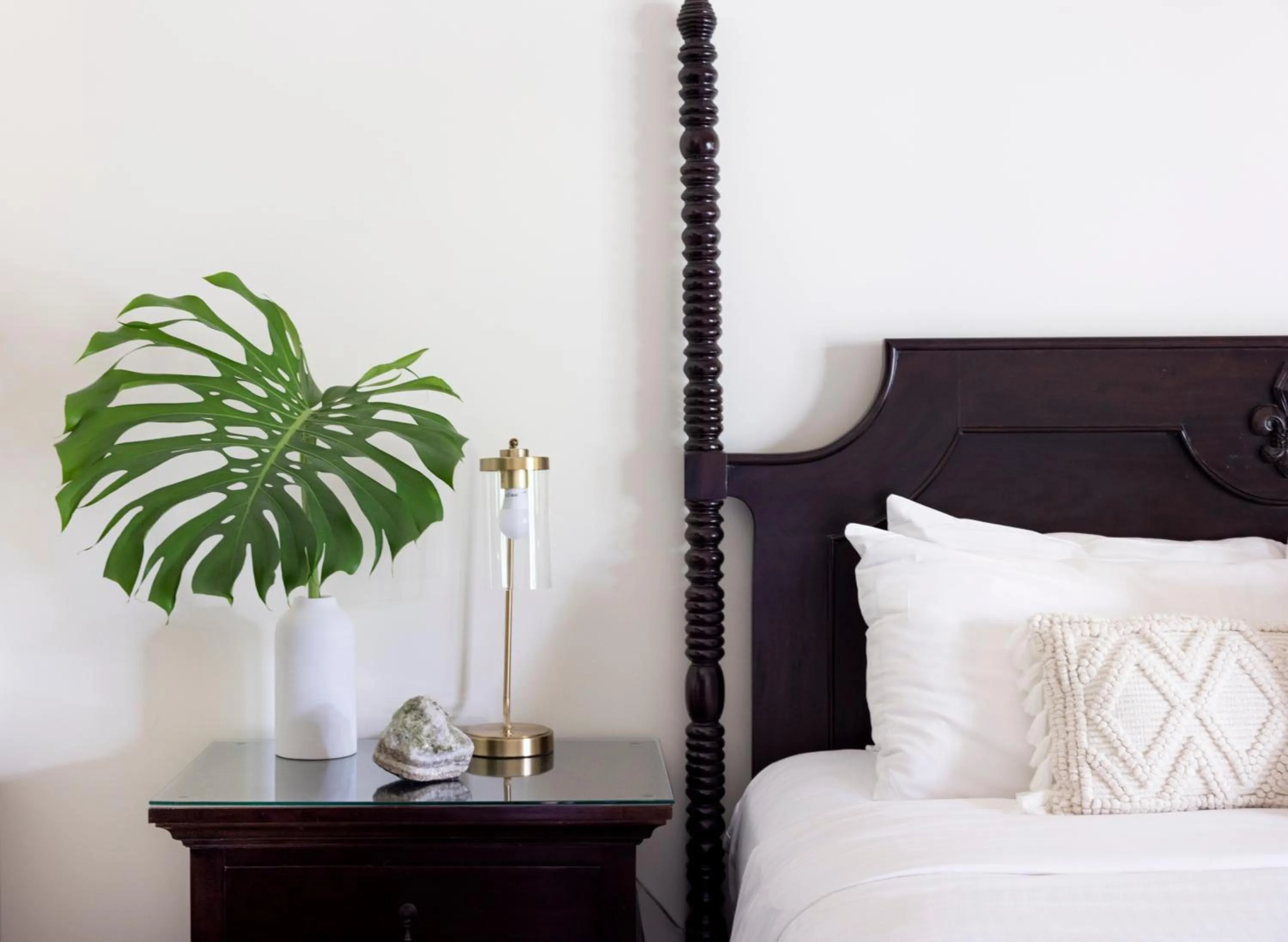 Bed in Lumeria Maui, Educational Retreat Center