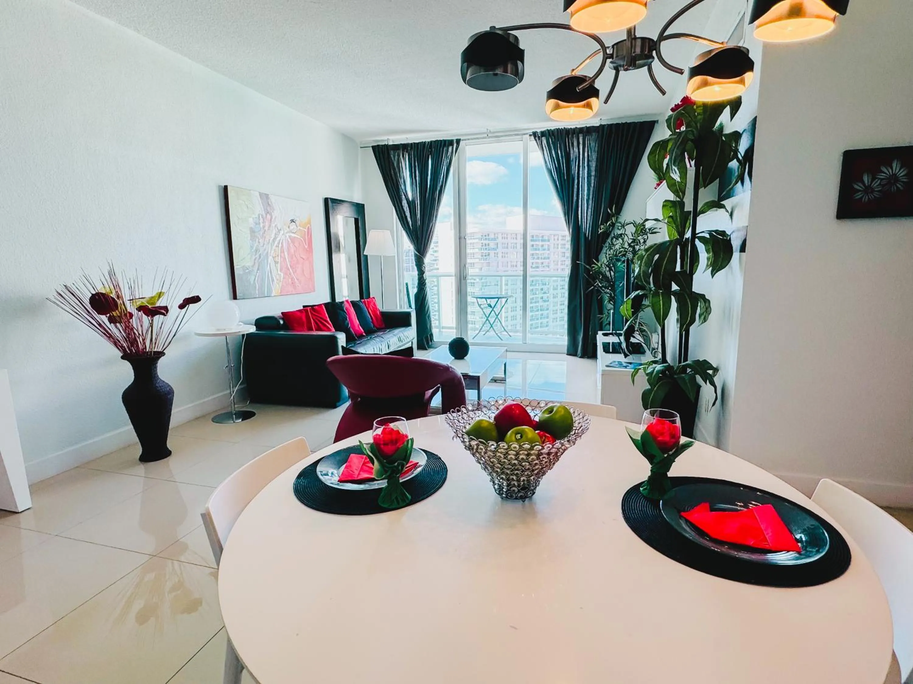 Miami Hallandale Condo, Partial Ocean View Direct Beach and Pool Access Miami Hollywood Beach