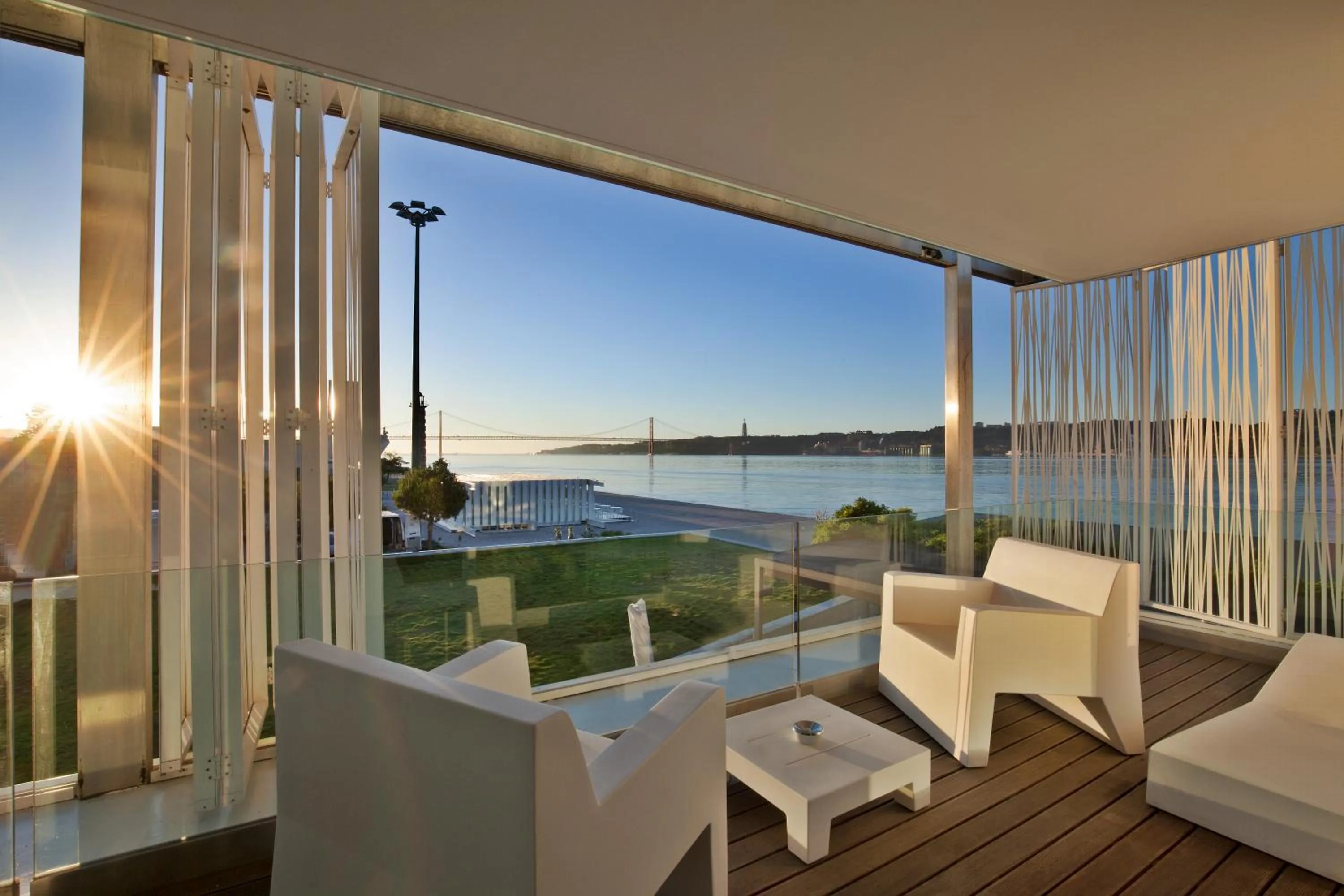 Balcony/Terrace in Altis Belem Hotel & Spa, a Member of Design Hotels