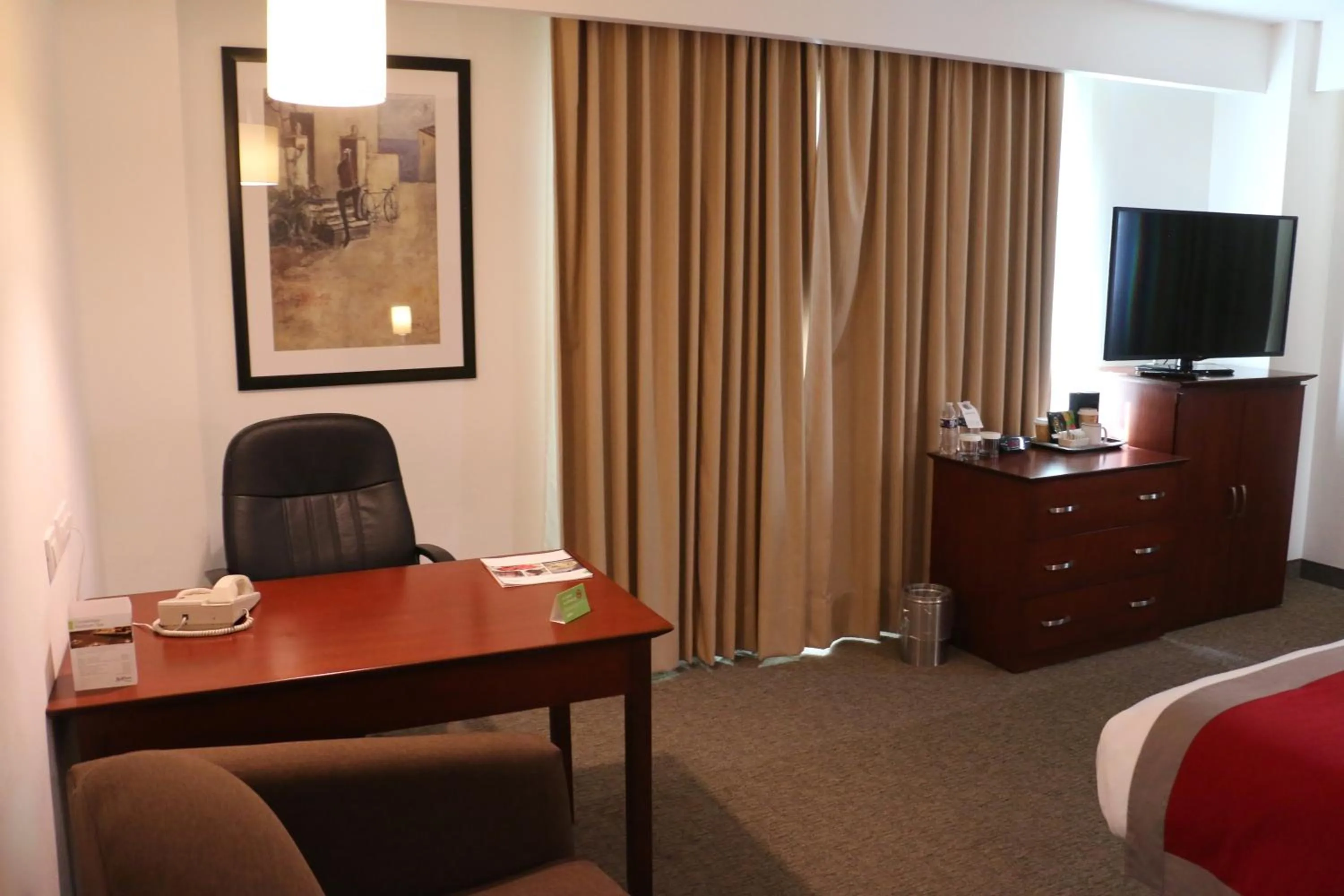 TV and multimedia, Bed in Radisson Poliforum Plaza Hotel Leon