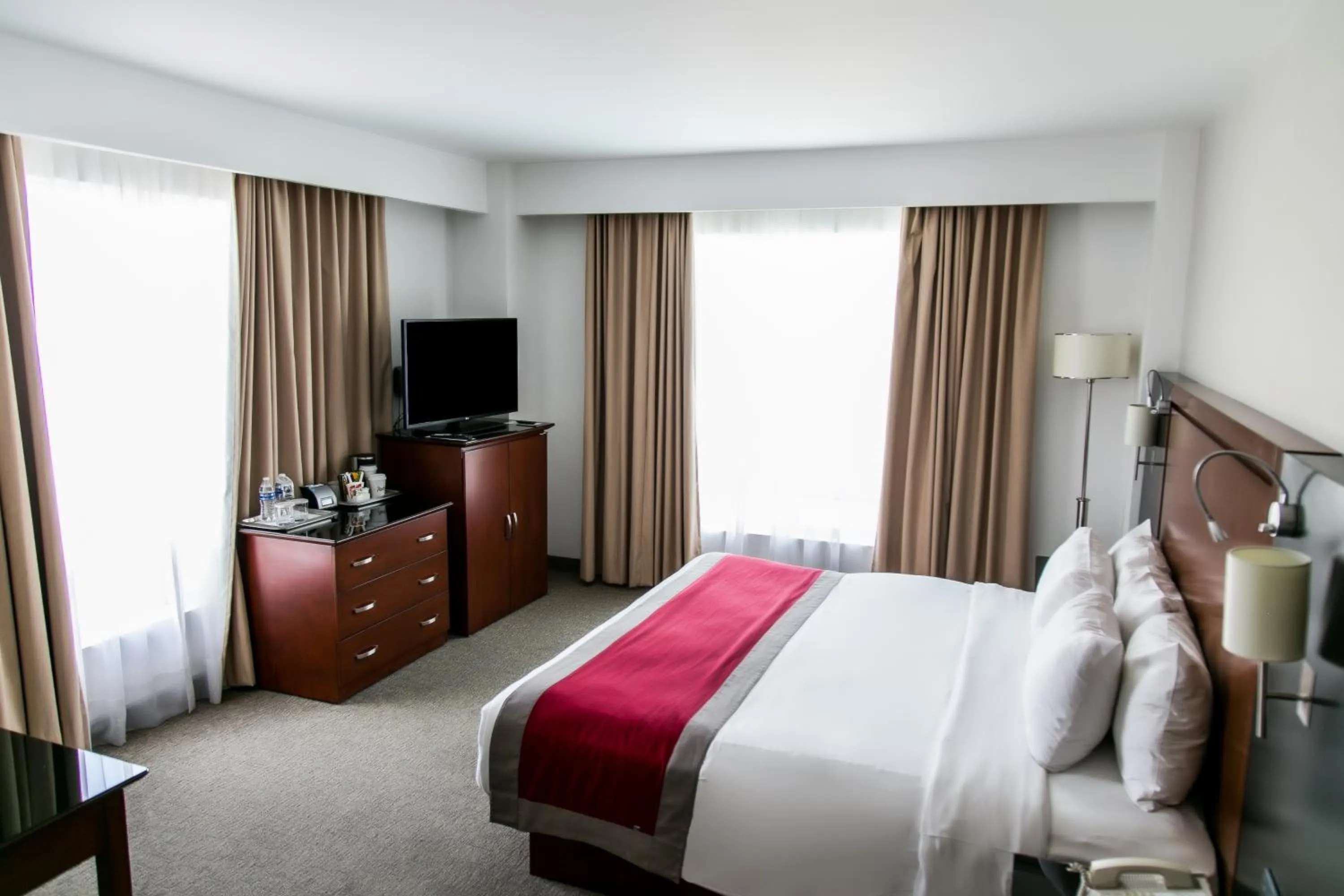 TV and multimedia, Bed in Radisson Poliforum Plaza Hotel Leon