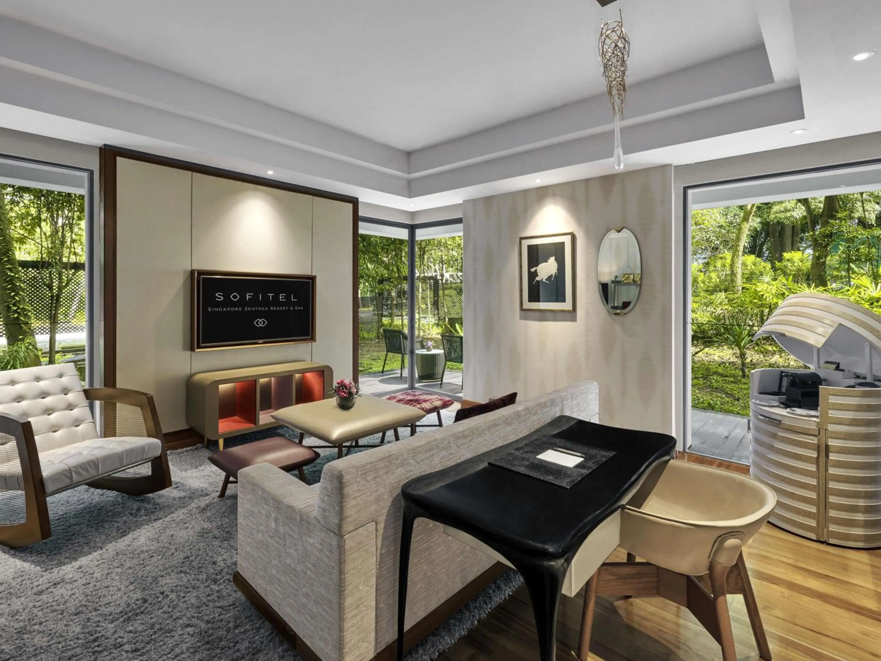 Photo of the whole room in Sofitel Singapore Sentosa