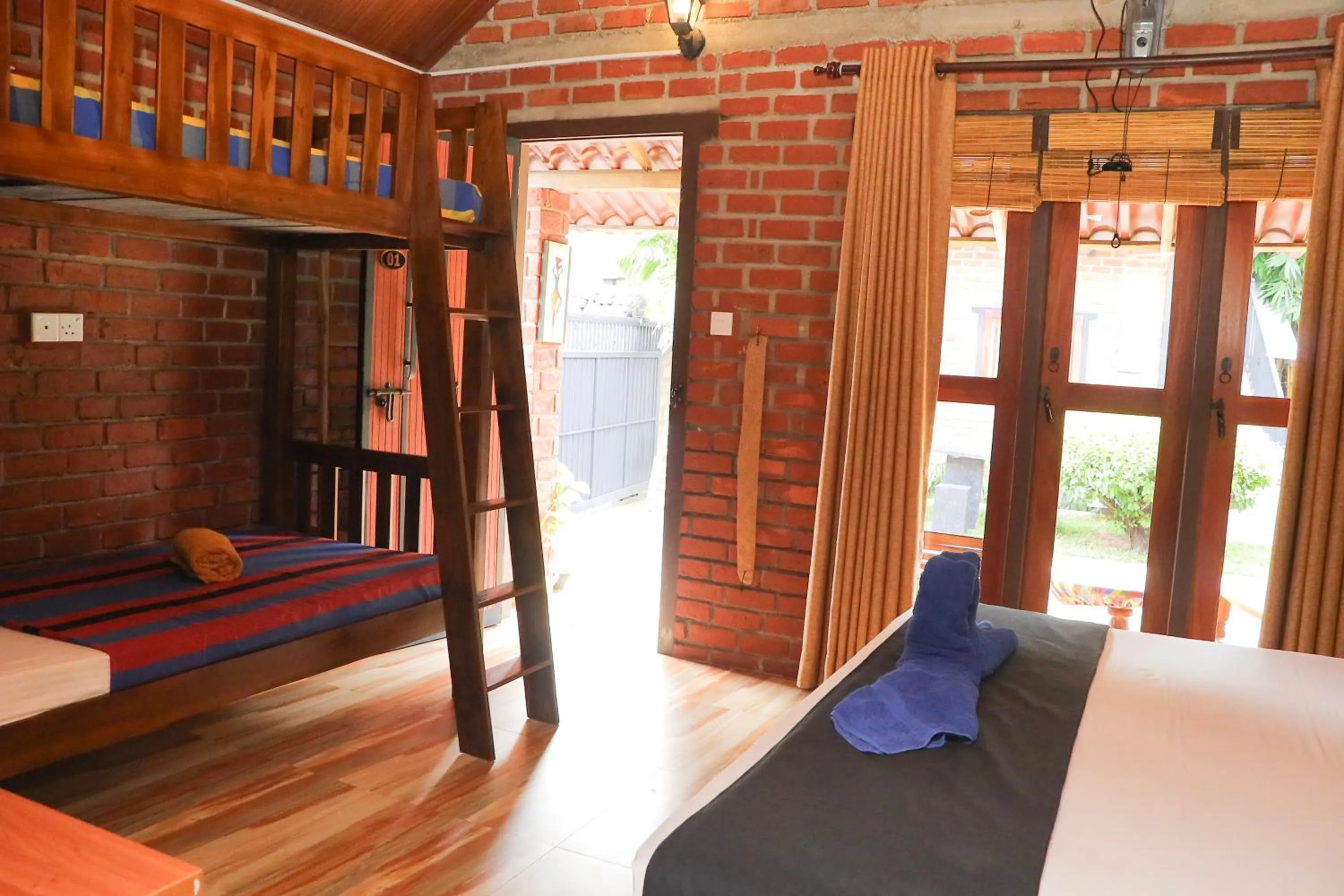 Bed in Negombo The Nature Villa and Cabanas
