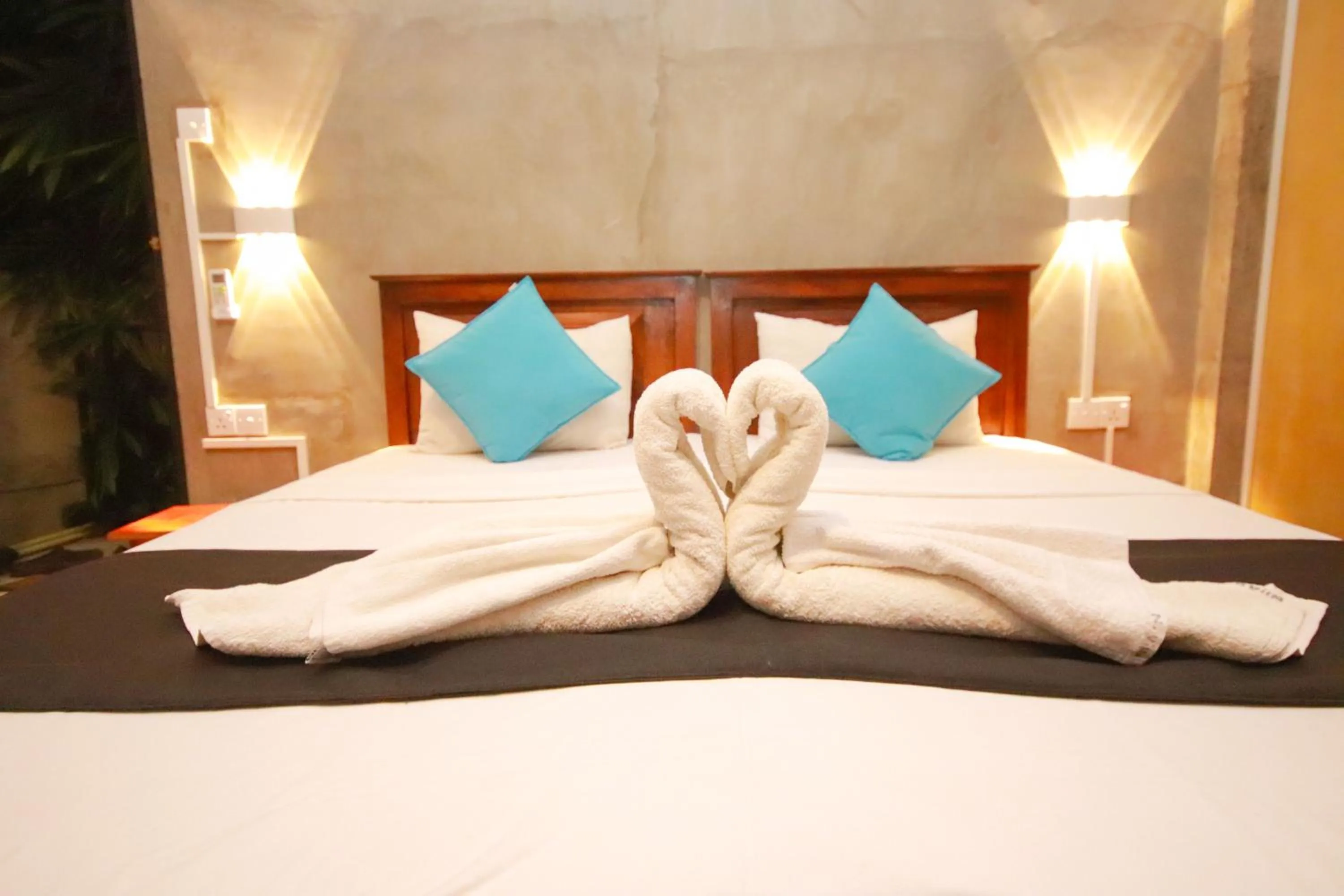 Bed in Negombo The Nature Villa and Cabanas