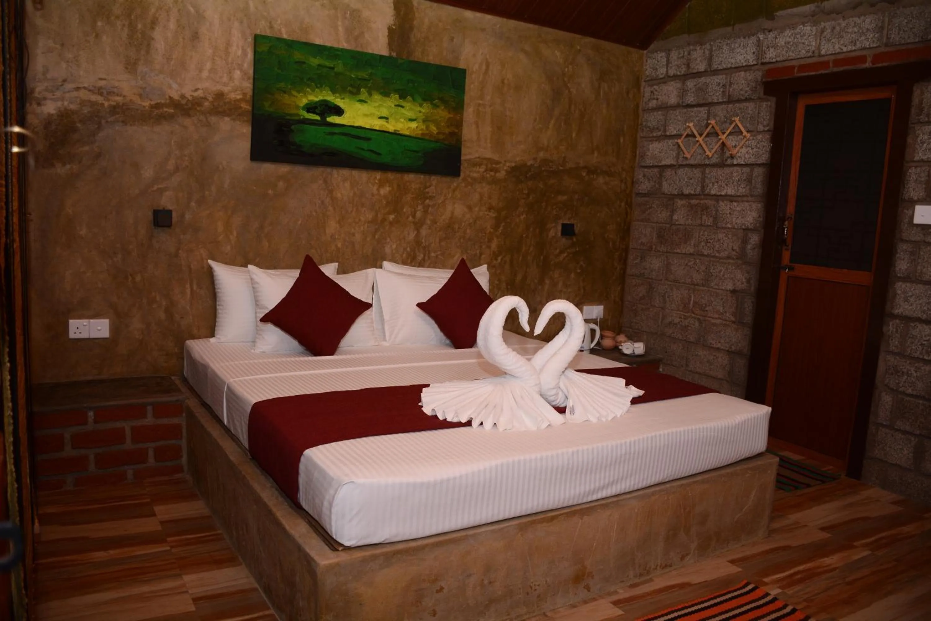 Bed in Negombo The Nature Villa and Cabanas