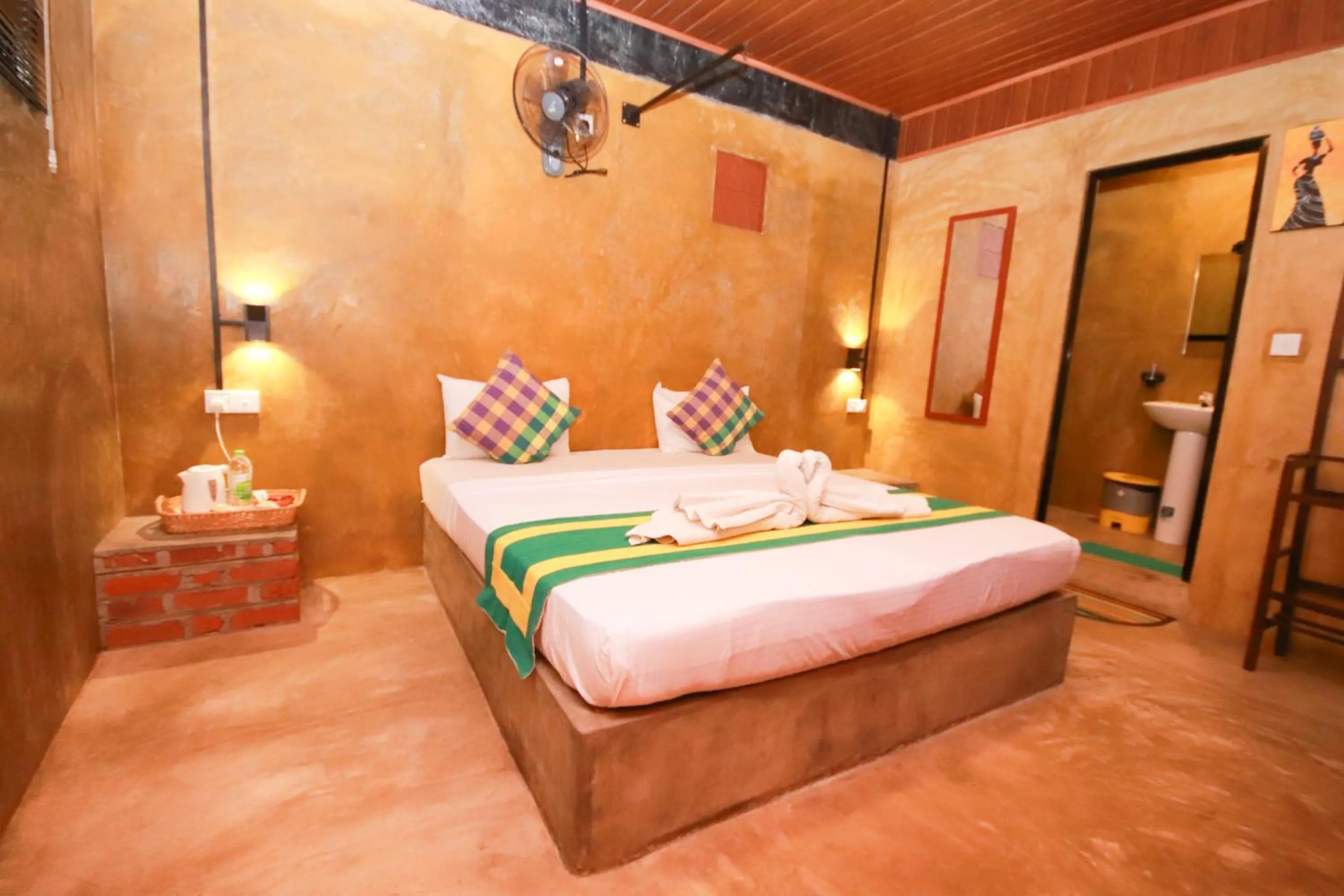 Bed in Negombo The Nature Villa and Cabanas