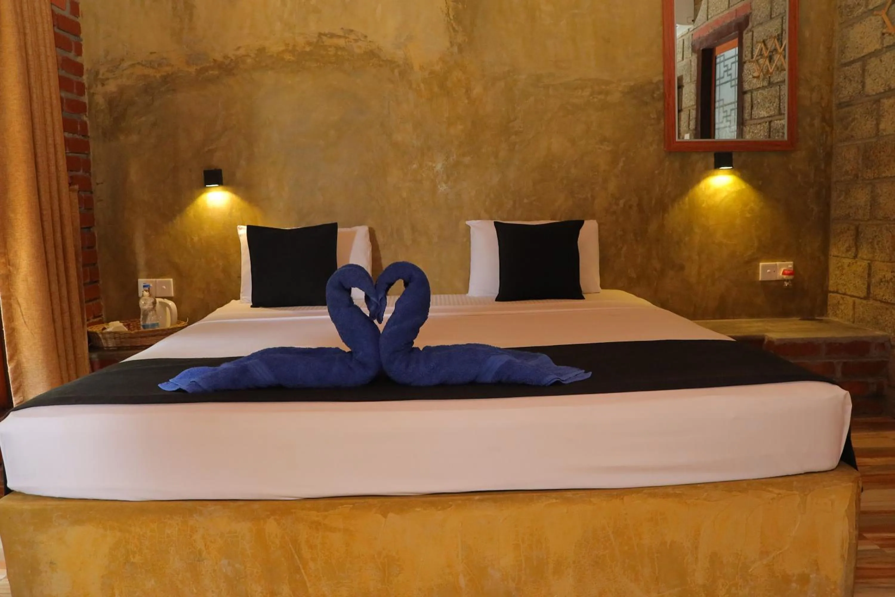 Bed in Negombo The Nature Villa and Cabanas