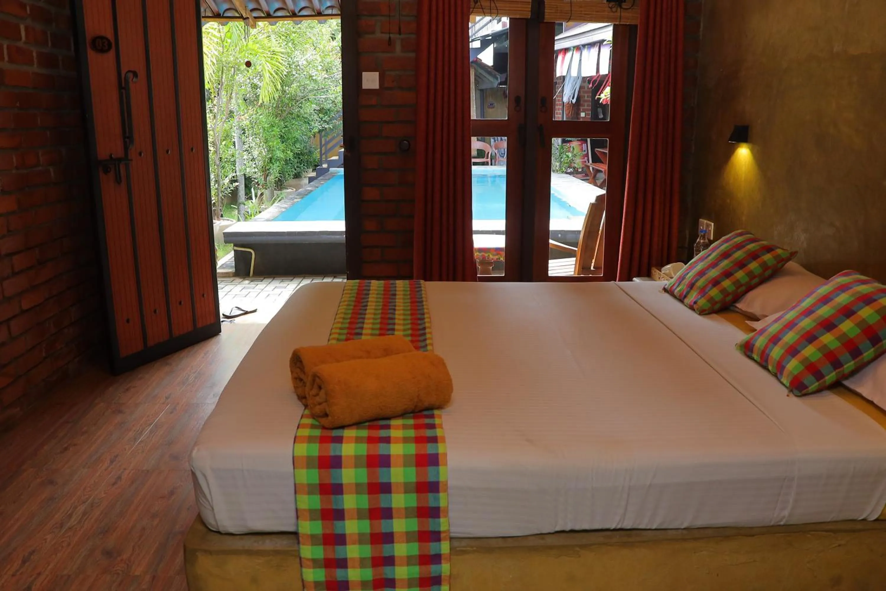 Bed in Negombo The Nature Villa and Cabanas