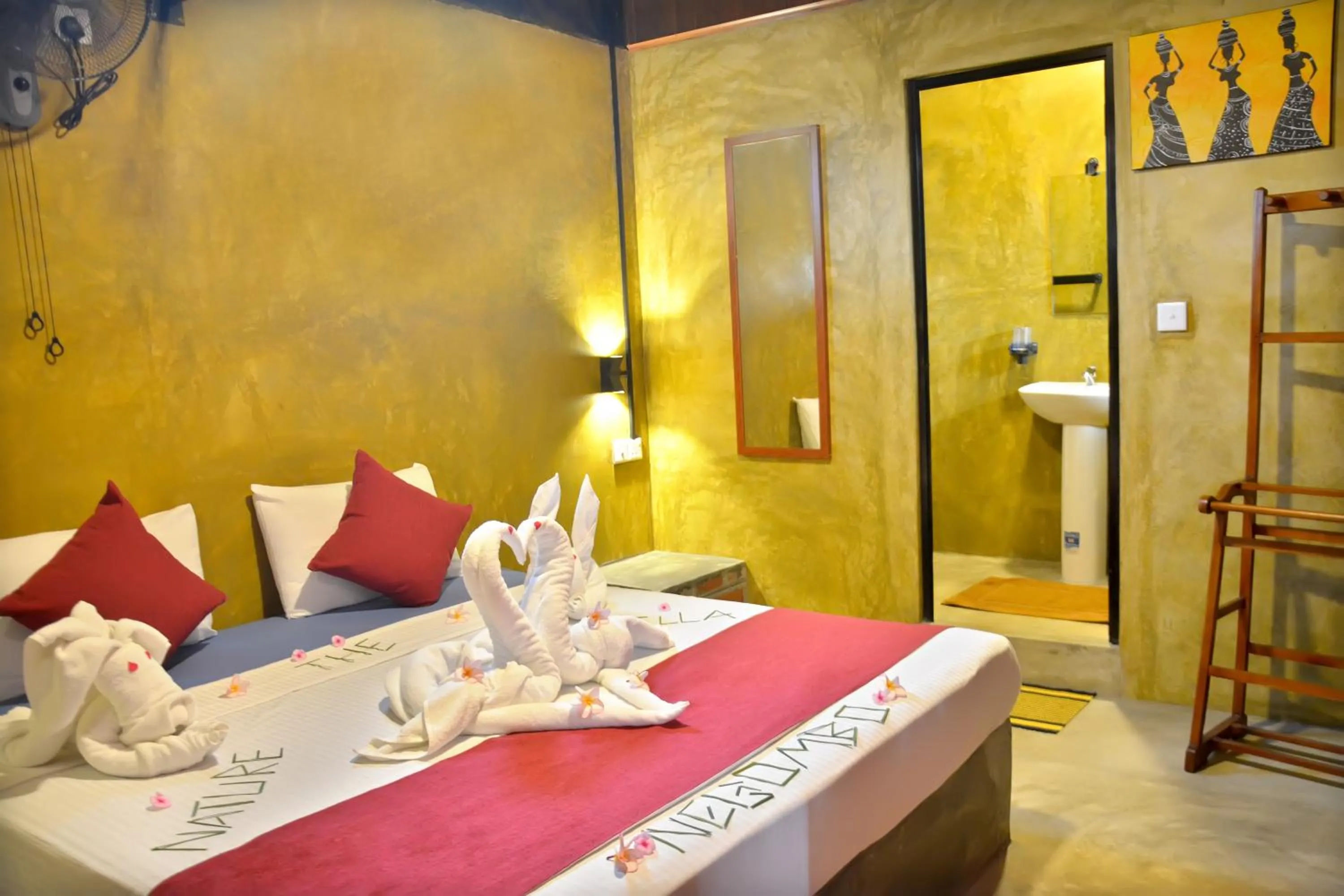 Bedroom, Bed in Negombo The Nature Villa and Cabanas