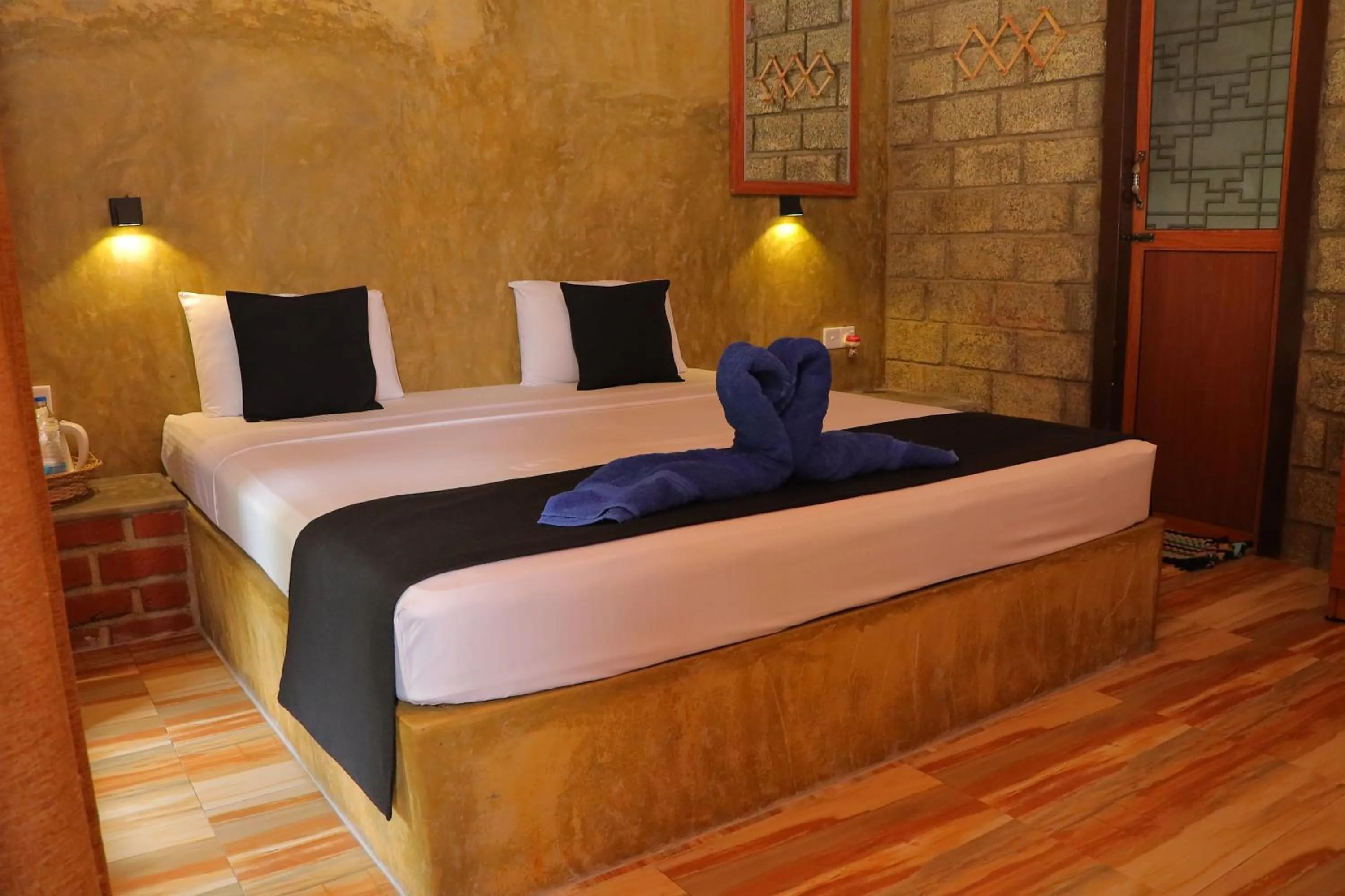 Bed in Negombo The Nature Villa and Cabanas