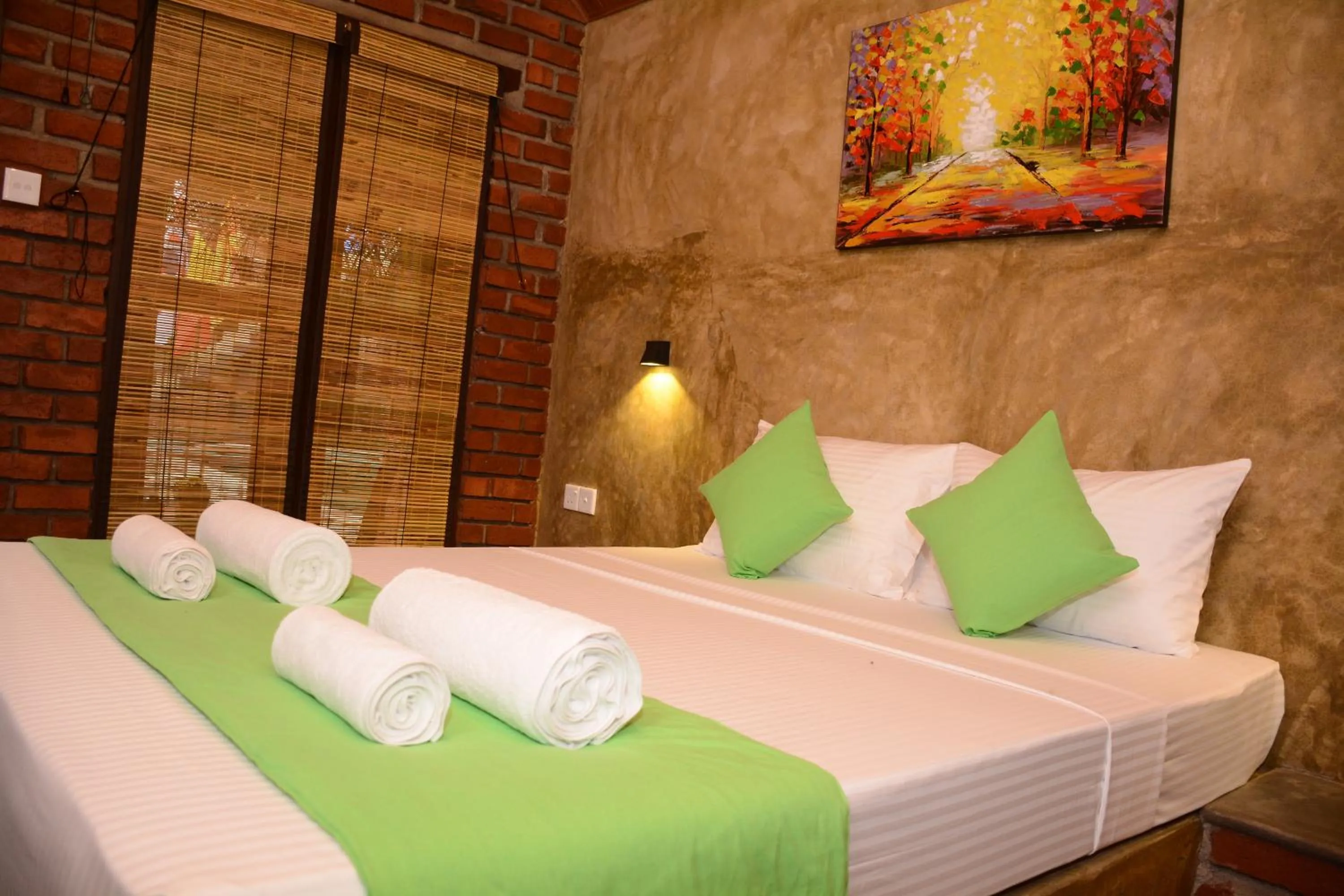 Bed in Negombo The Nature Villa and Cabanas
