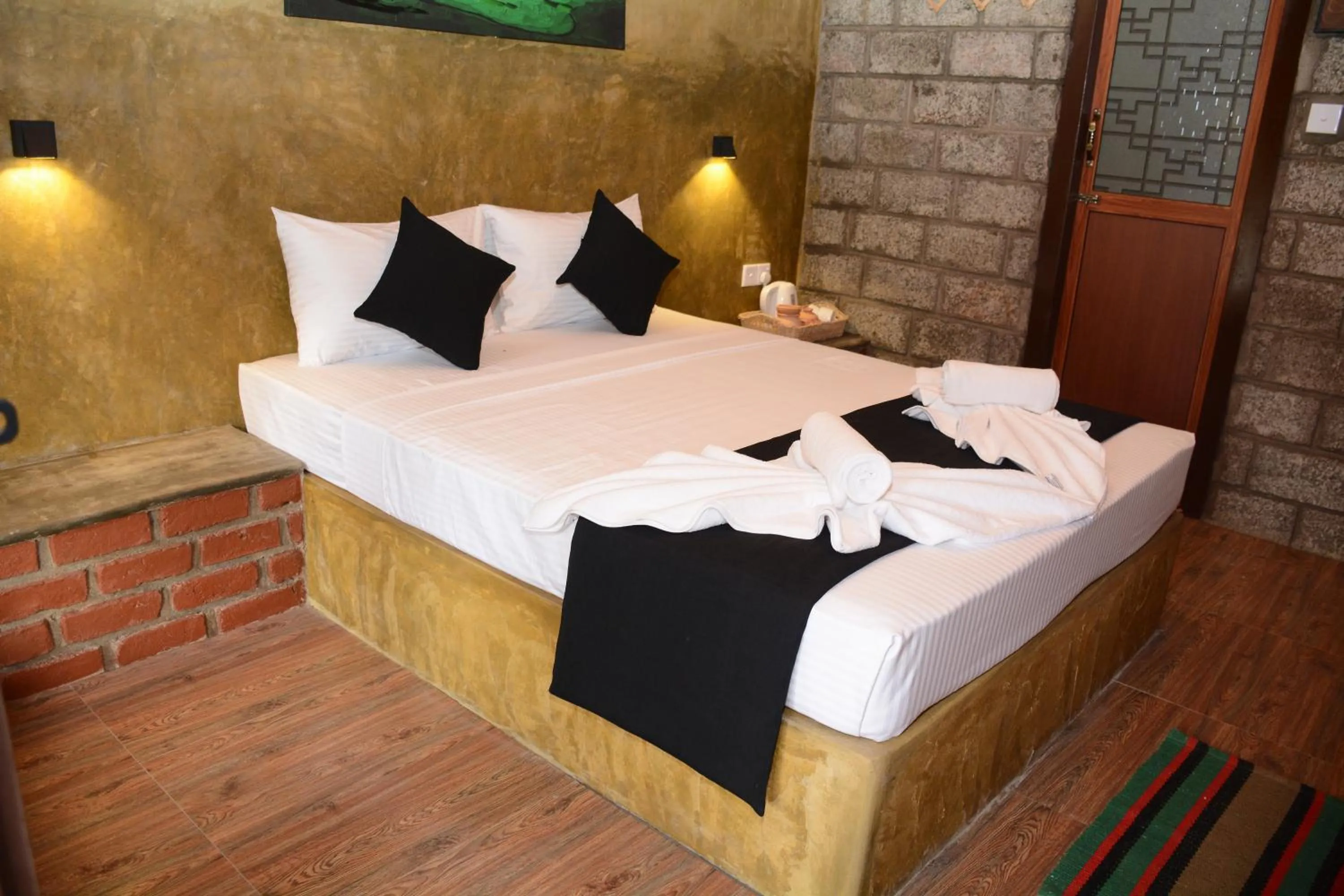 Bed in Negombo The Nature Villa and Cabanas