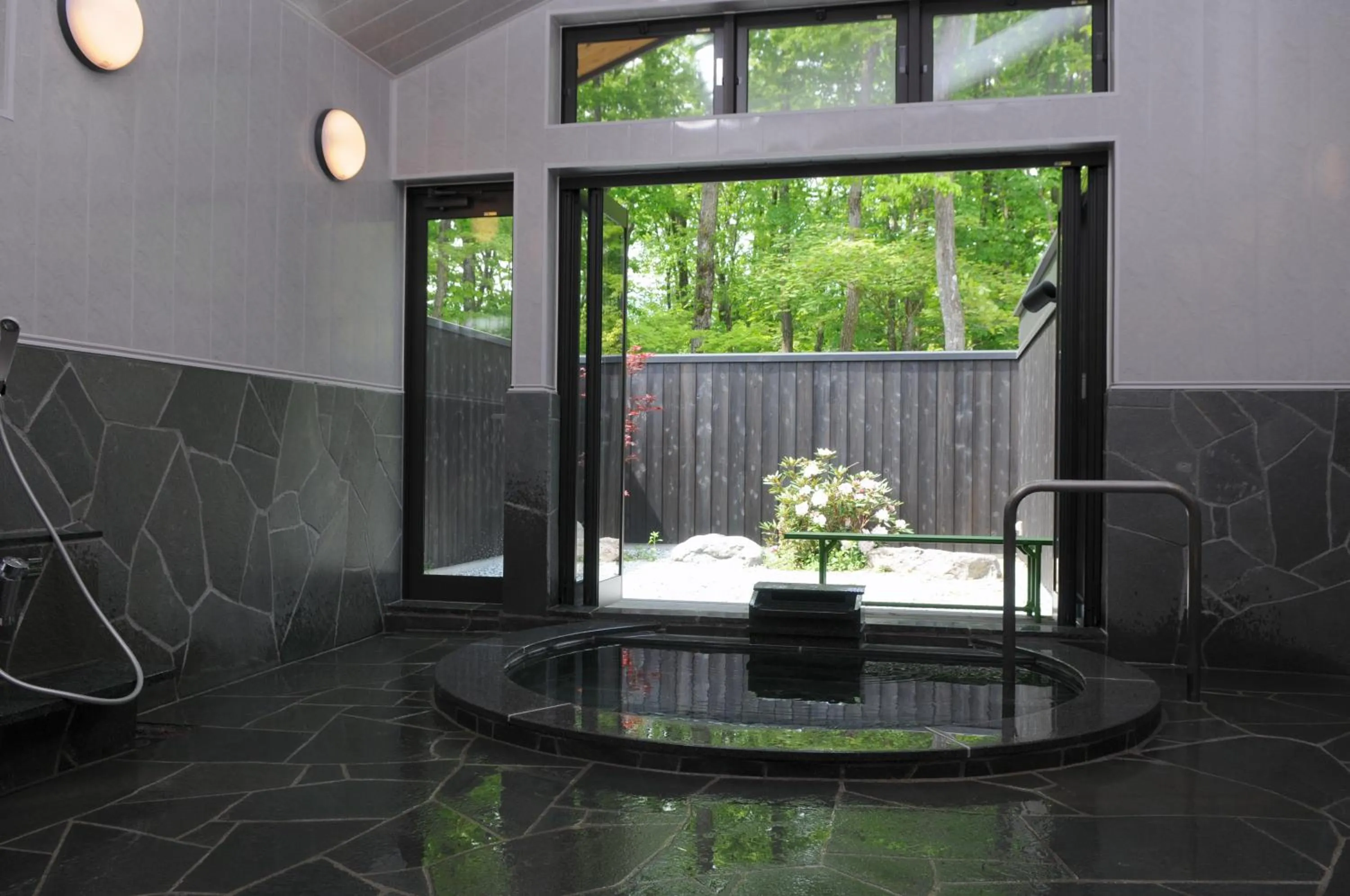 Swimming pool in Log Cottage Epoch