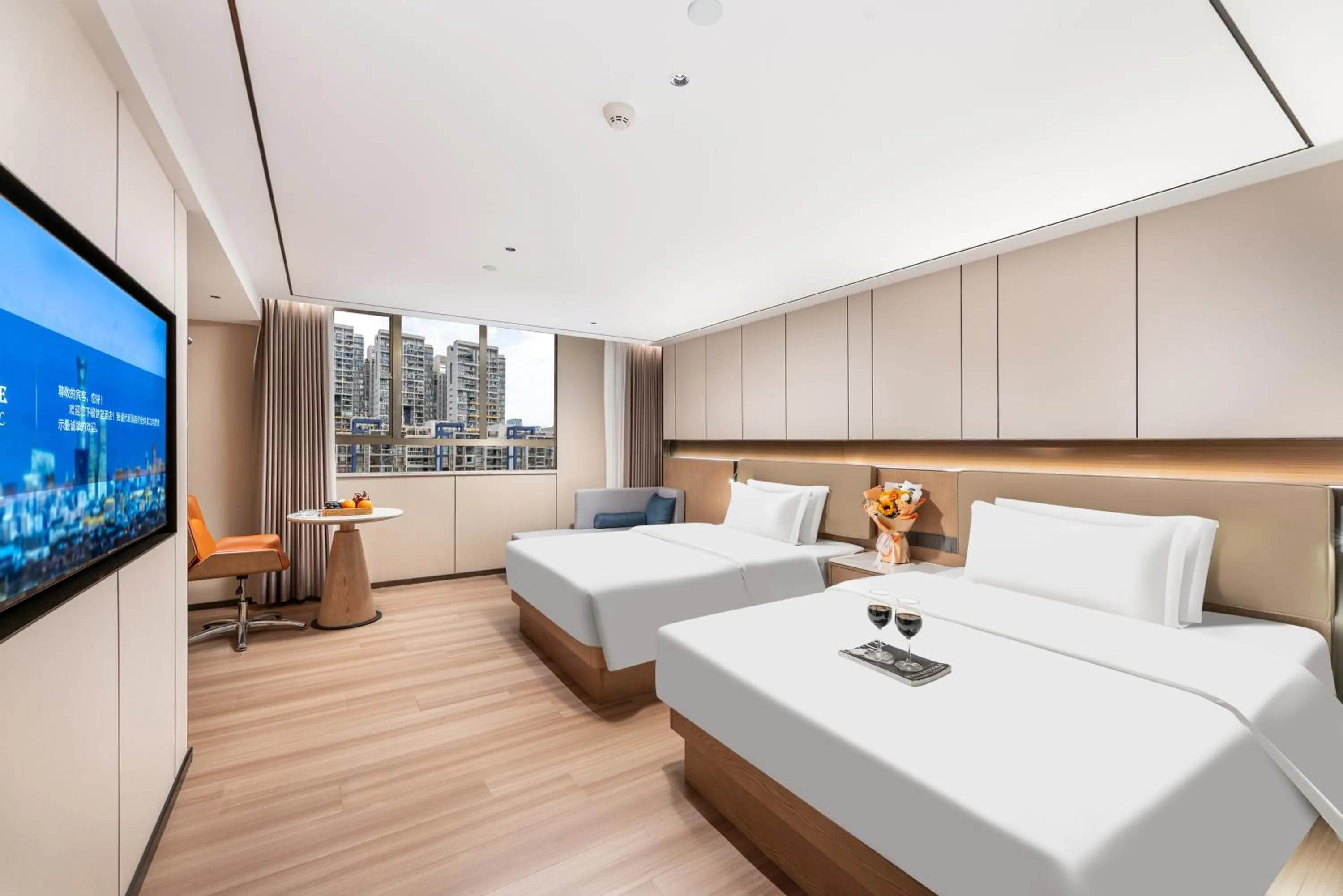 Bed in Guangzhou JinTang Hotel