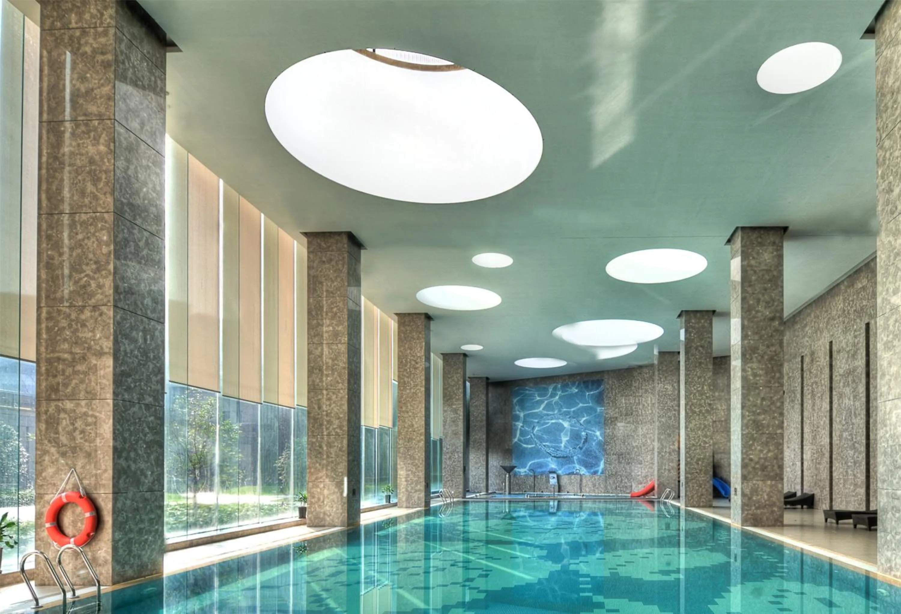 Swimming Pool in Crowne Plaza Shanghai Anting, an IHG Hotel