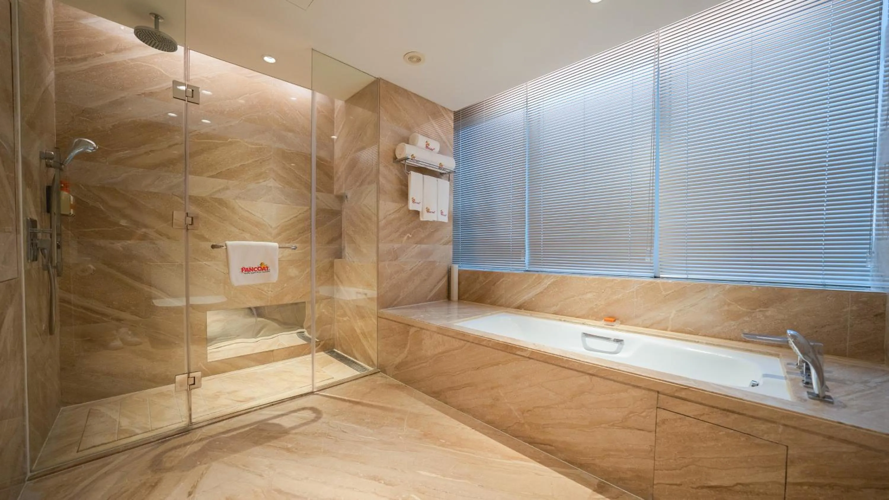 Bathroom in Crowne Plaza Shanghai Anting, an IHG Hotel