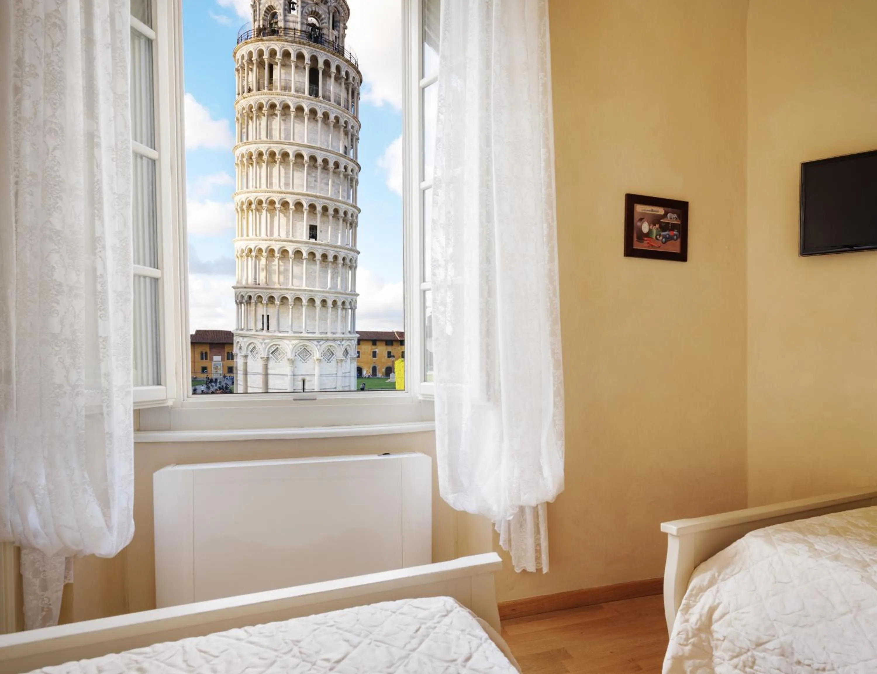 View (from property/room), Bed in Residenza d'Epoca Relais I Miracoli