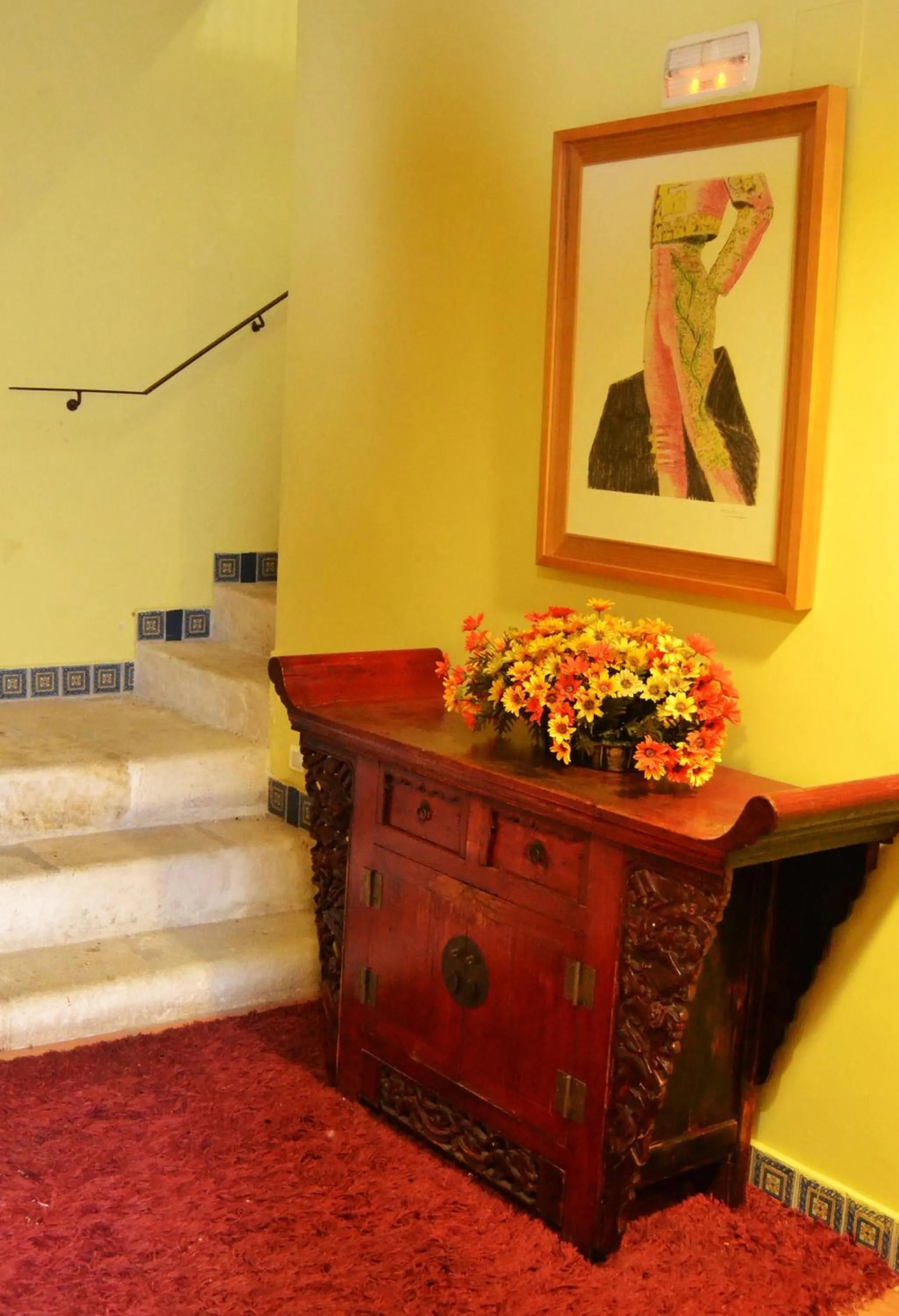 Seating area in Hotel El Carmen