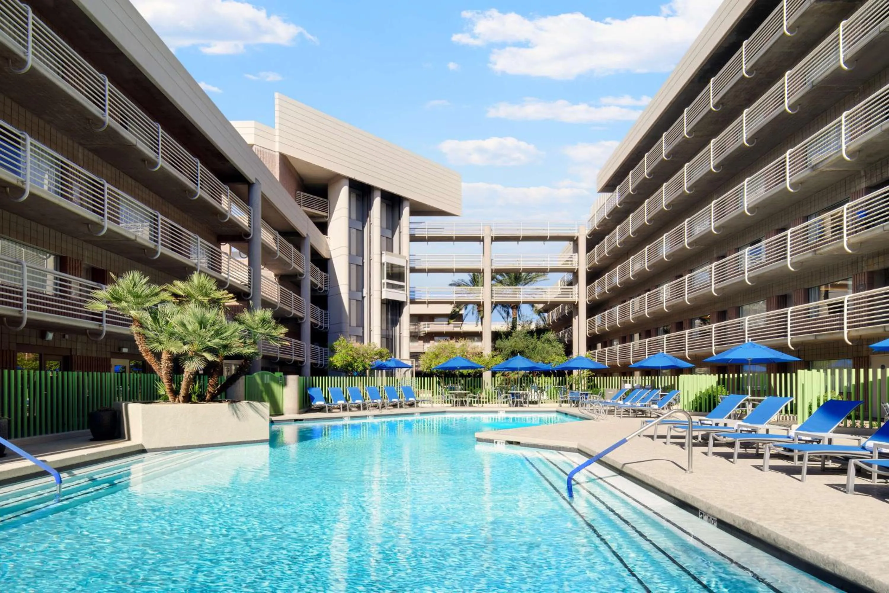 Pool view in DoubleTree Suites by Hilton Phoenix