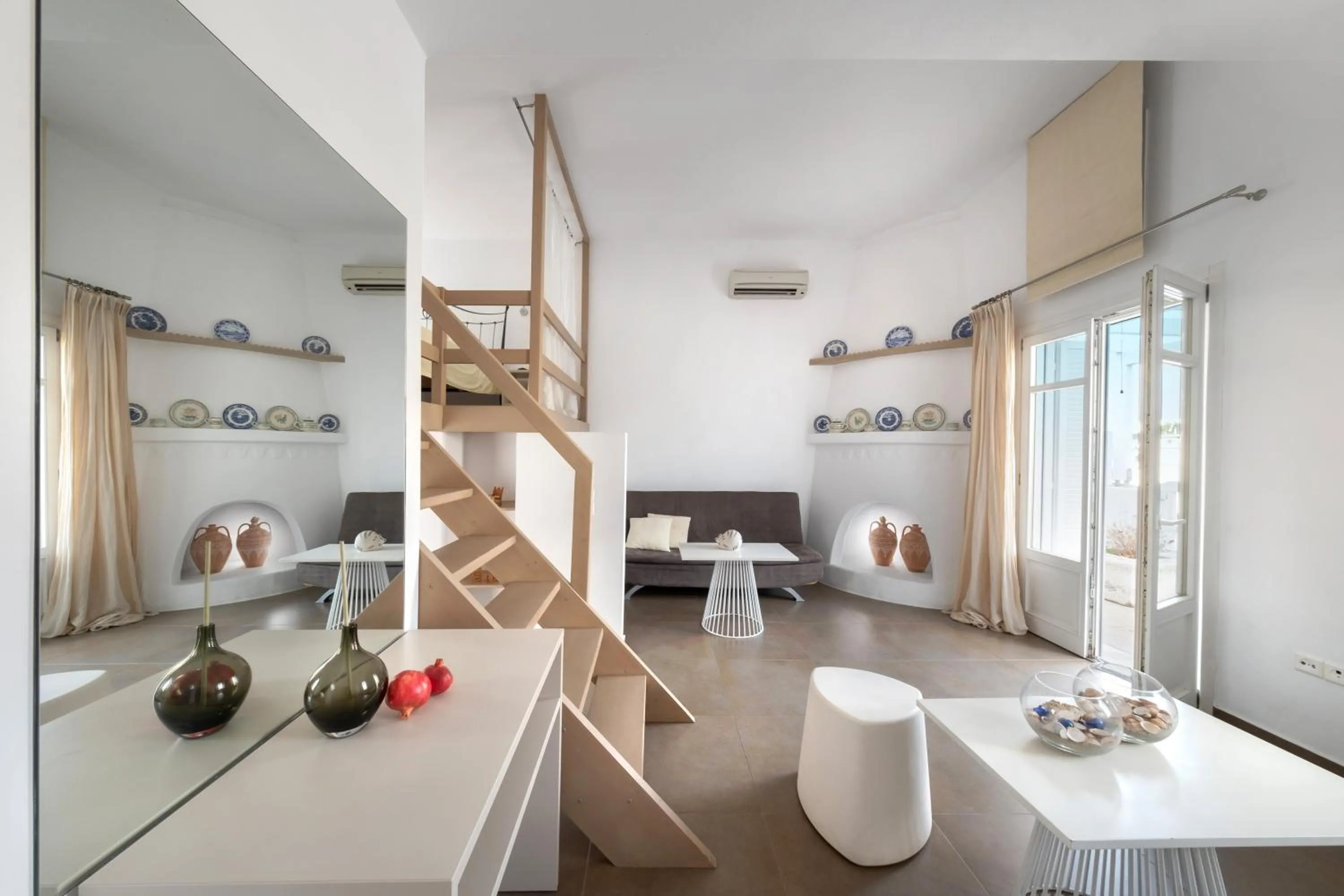 Seating area in Hotel Nefeli