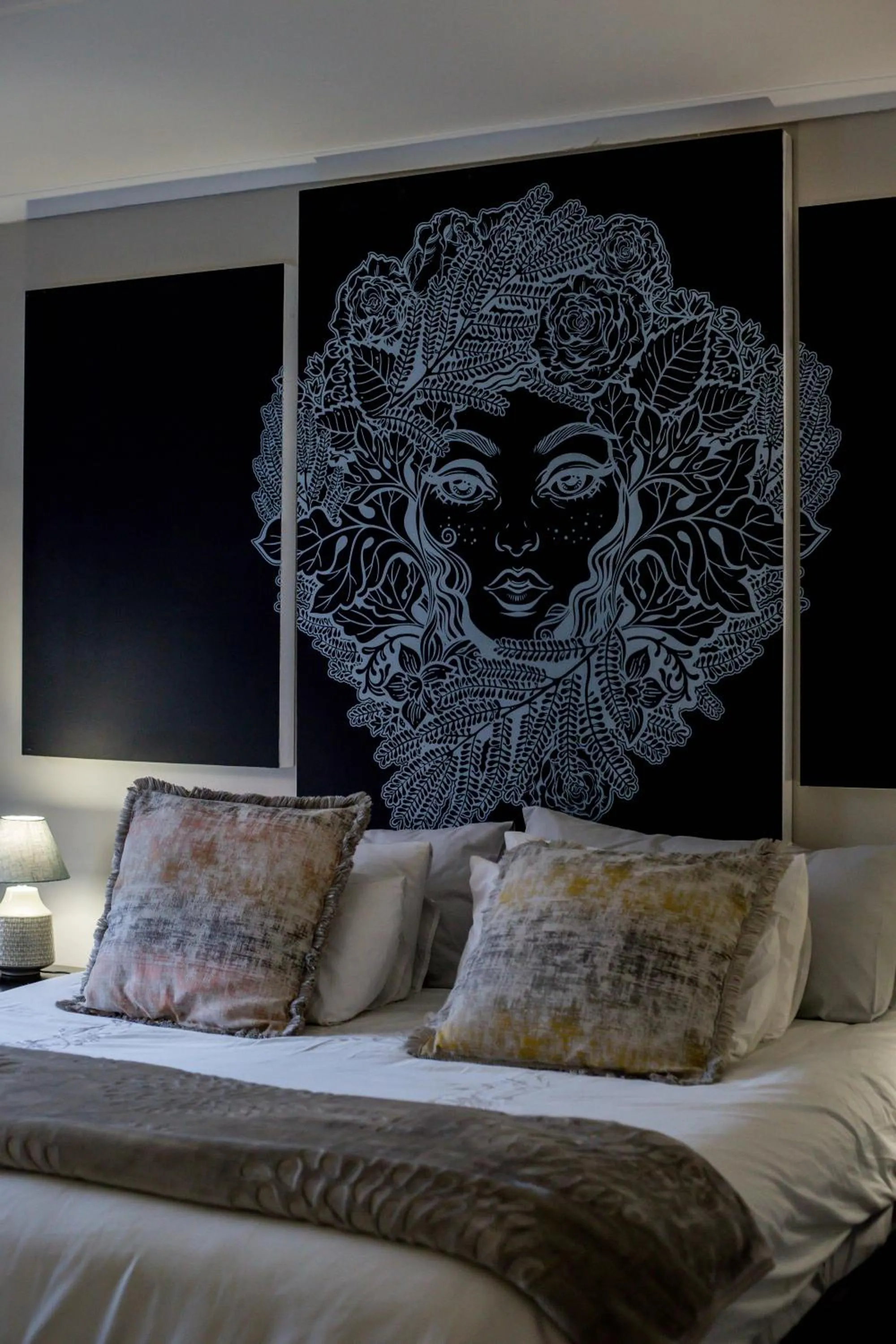 Decorative detail, Bed in The Armagh Guesthouse