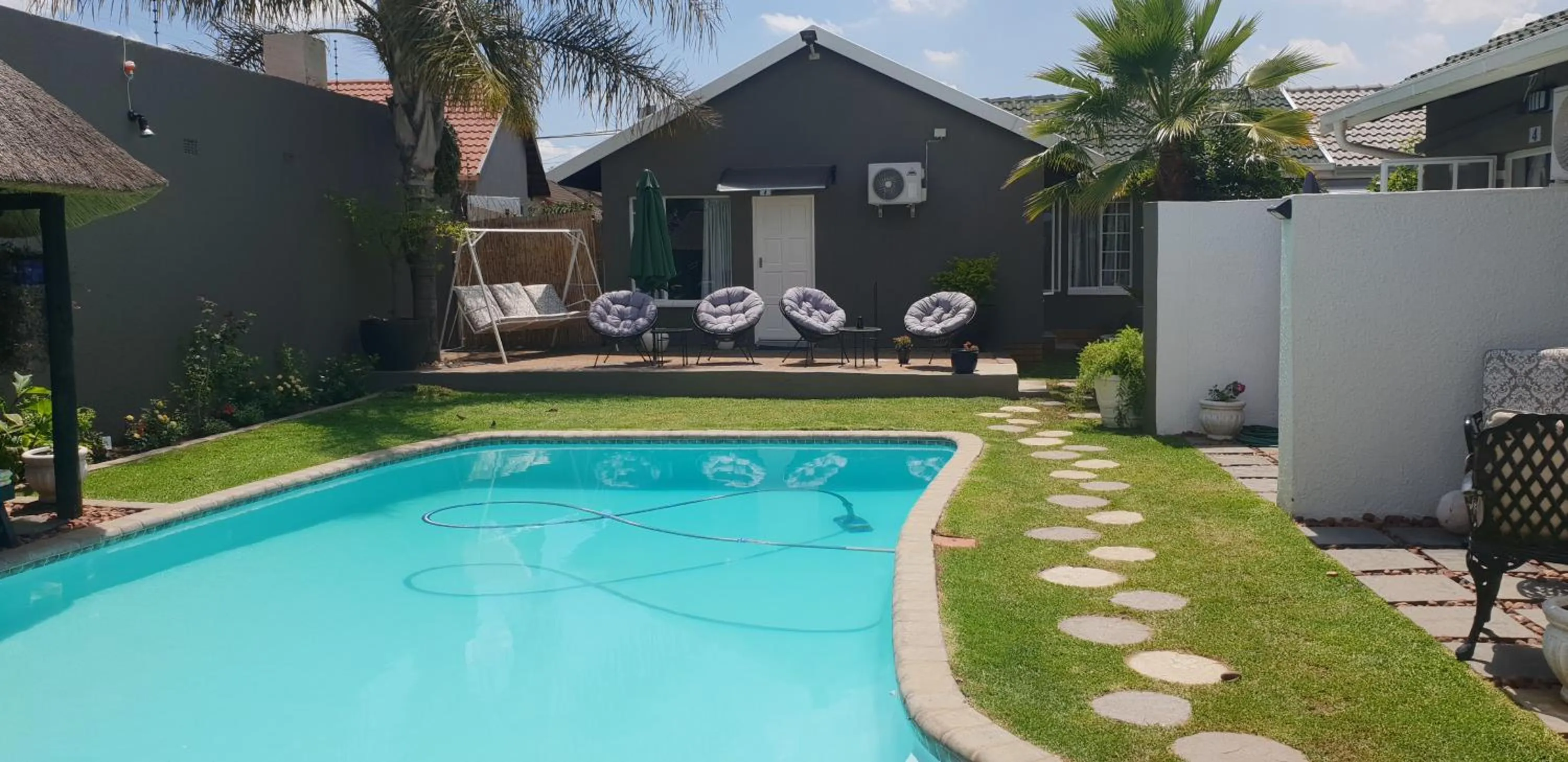 Pool view in The Armagh Guesthouse