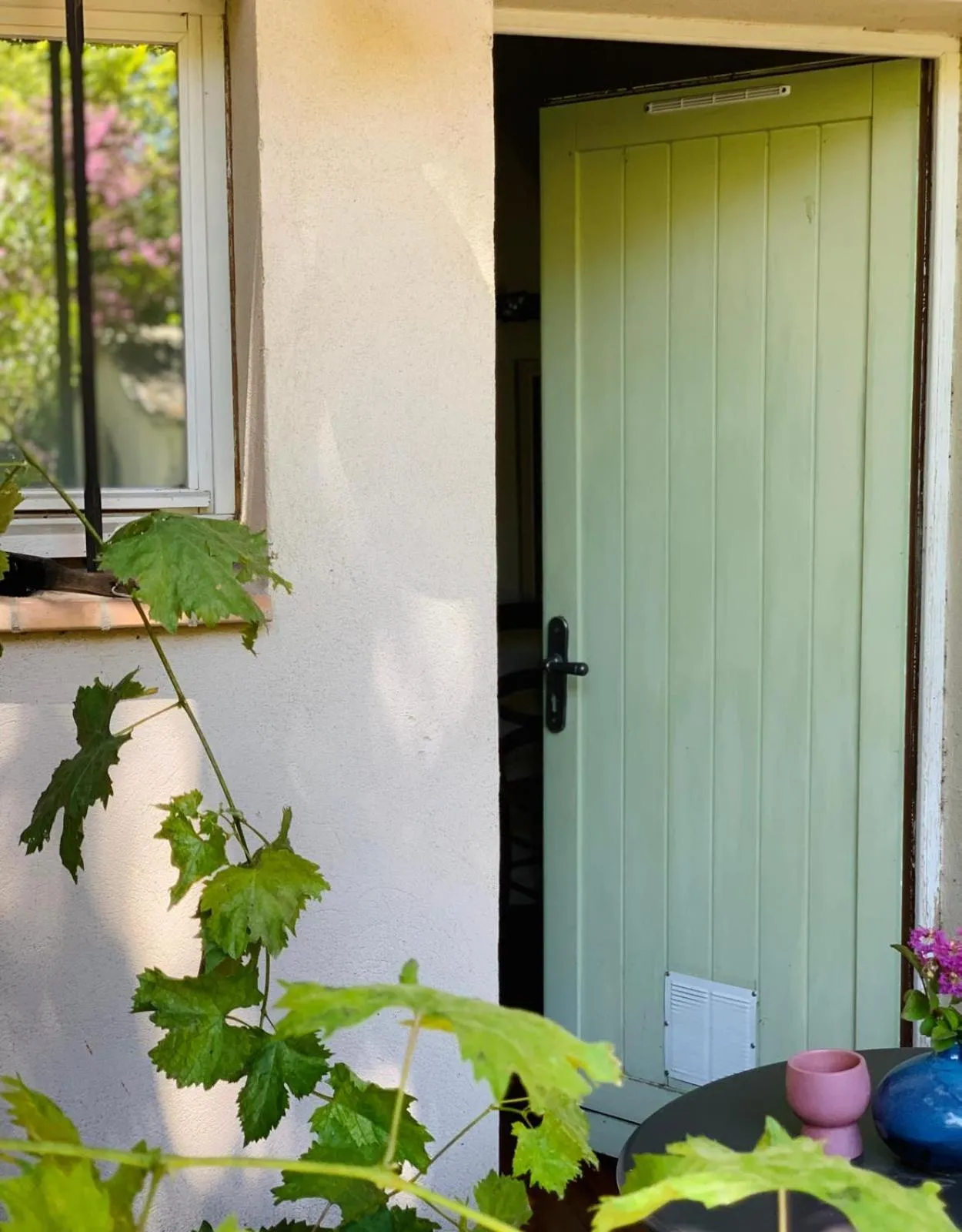 Patio in Le Pavillon Vert - B&B