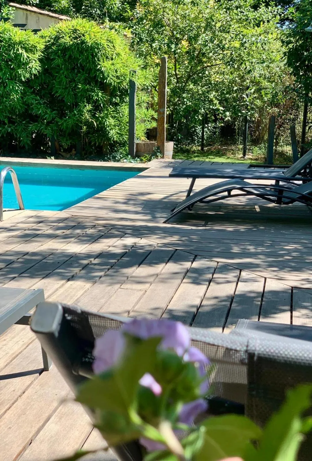 Swimming pool in Le Pavillon Vert - B&B
