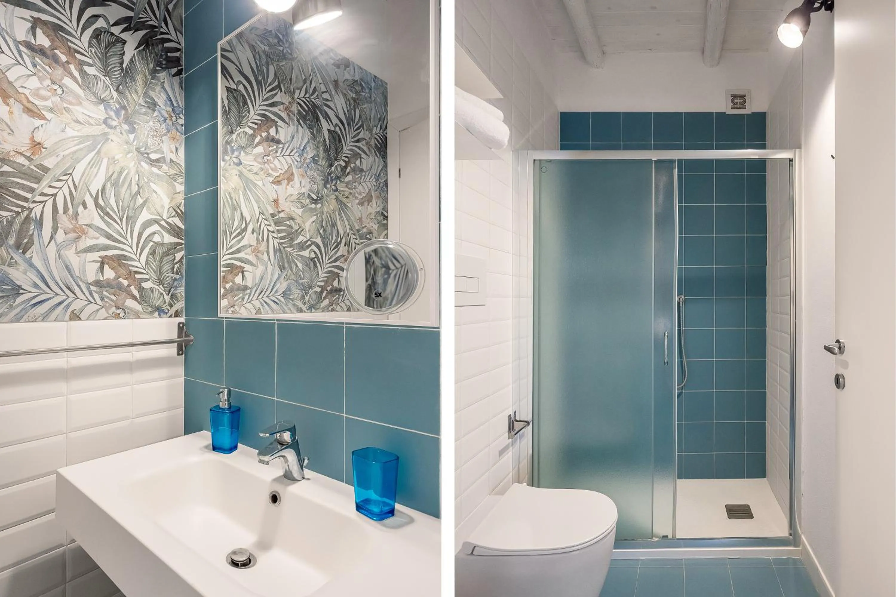 Shower in Villa Edera Rental Room