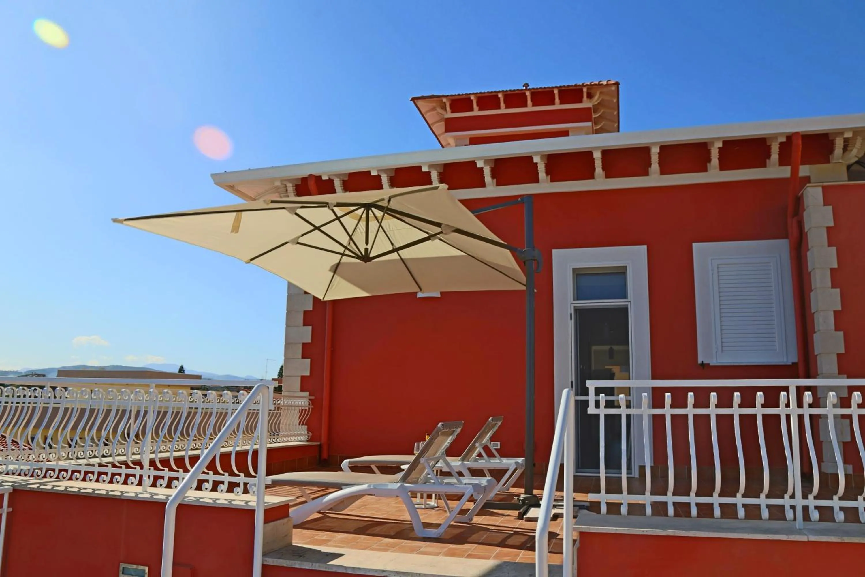 Patio in Villa Edera Rental Room