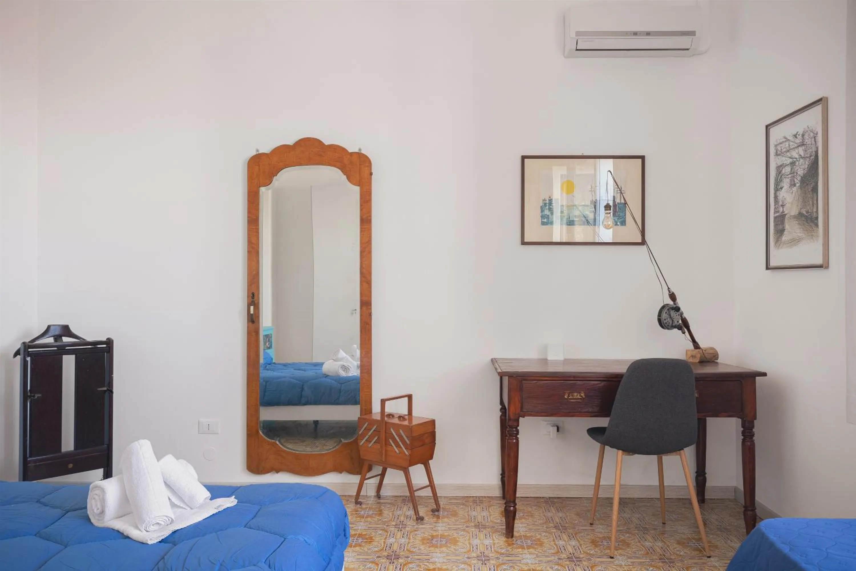 Bed in Villa Edera Rental Room