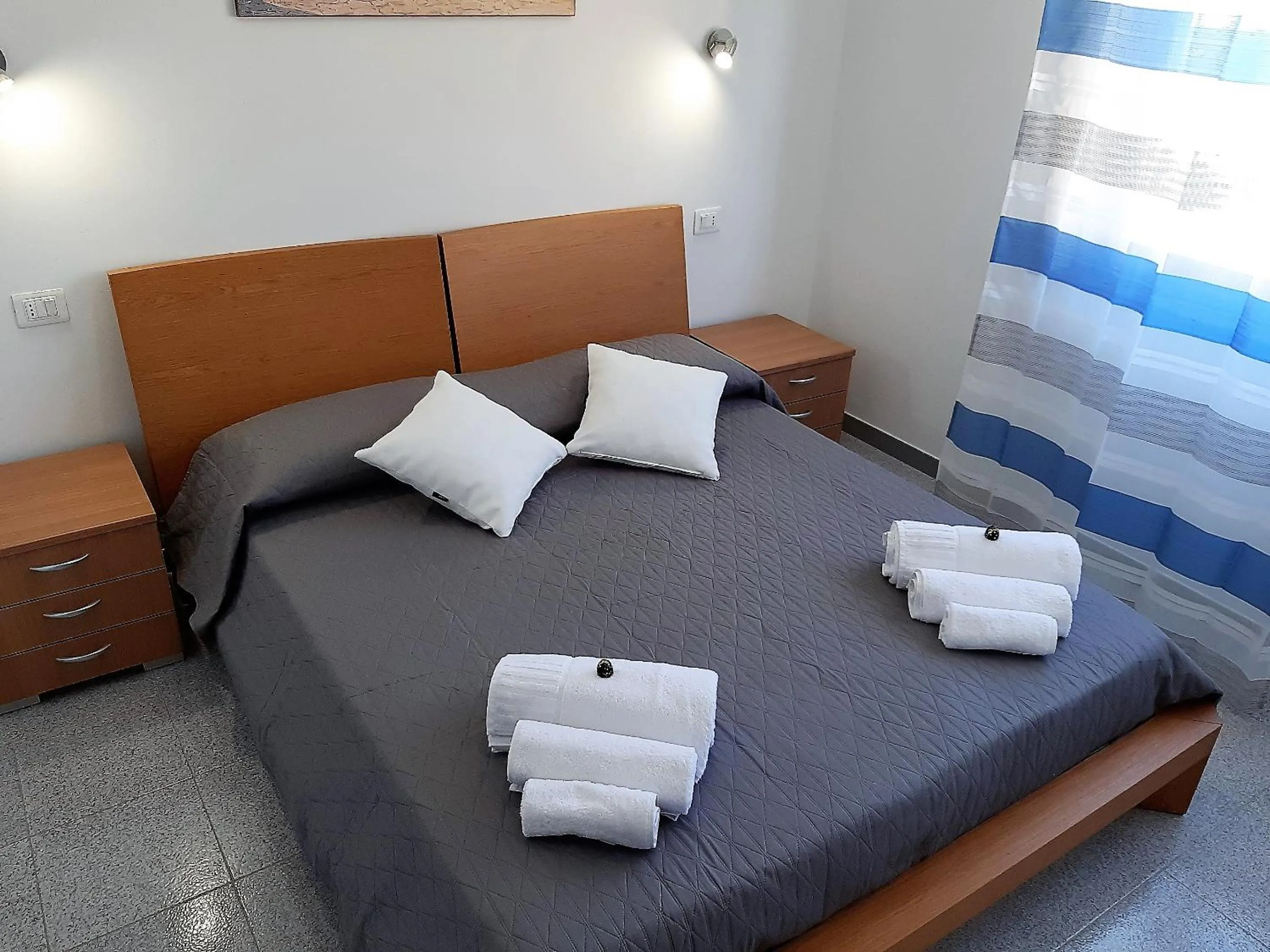 Bed in Living Piraino case vacanze