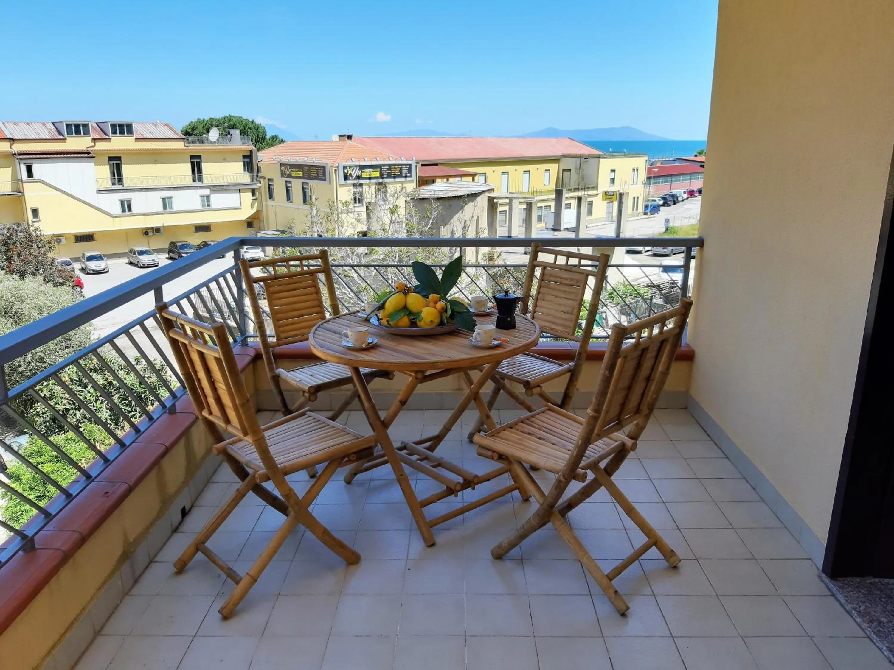 Balcony/Terrace in Living Piraino case vacanze