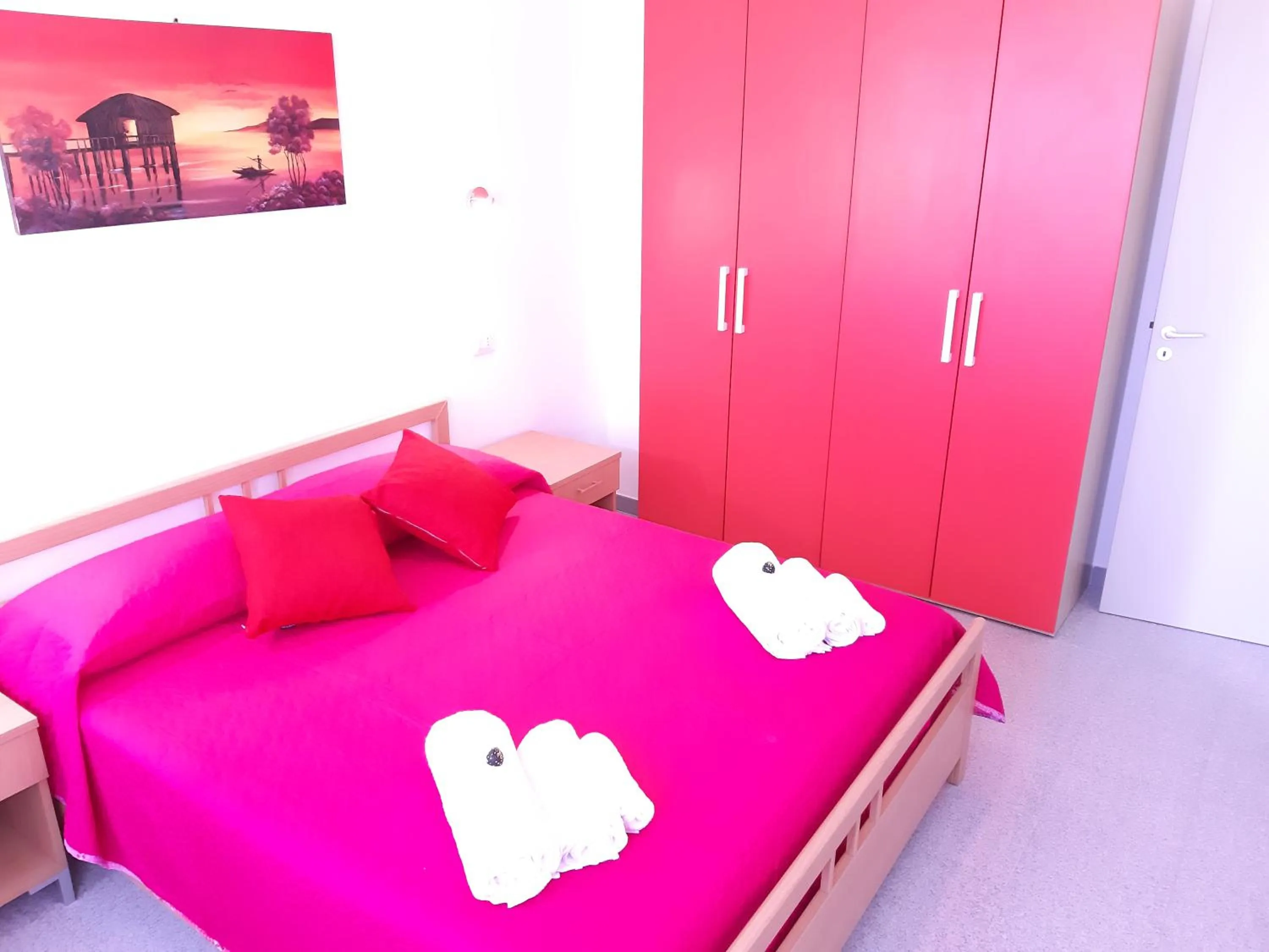 Bed in Living Piraino case vacanze