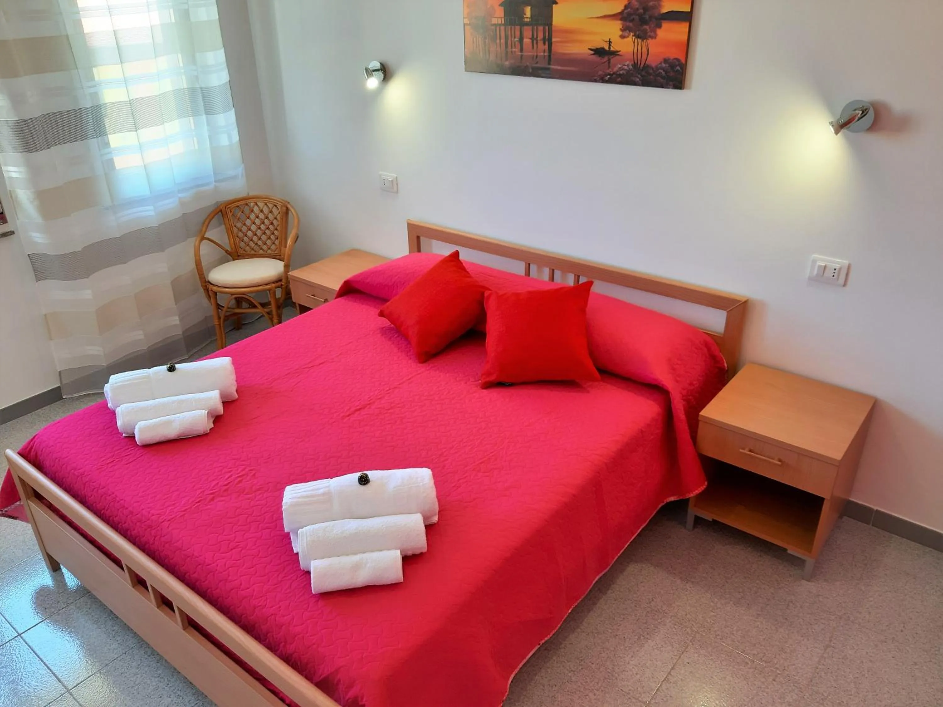 Bed in Living Piraino case vacanze