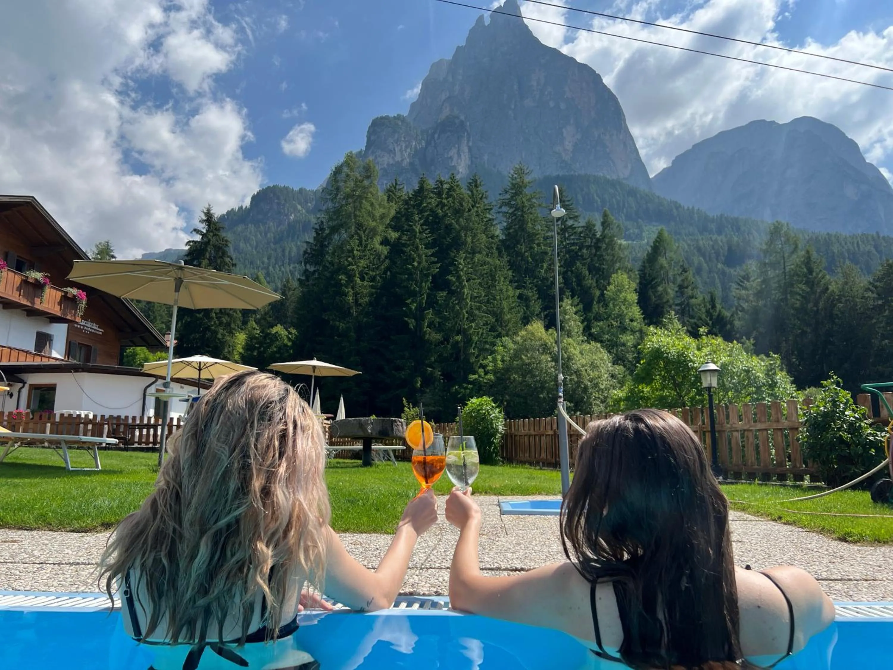 Swimming pool in Hotel Profanter