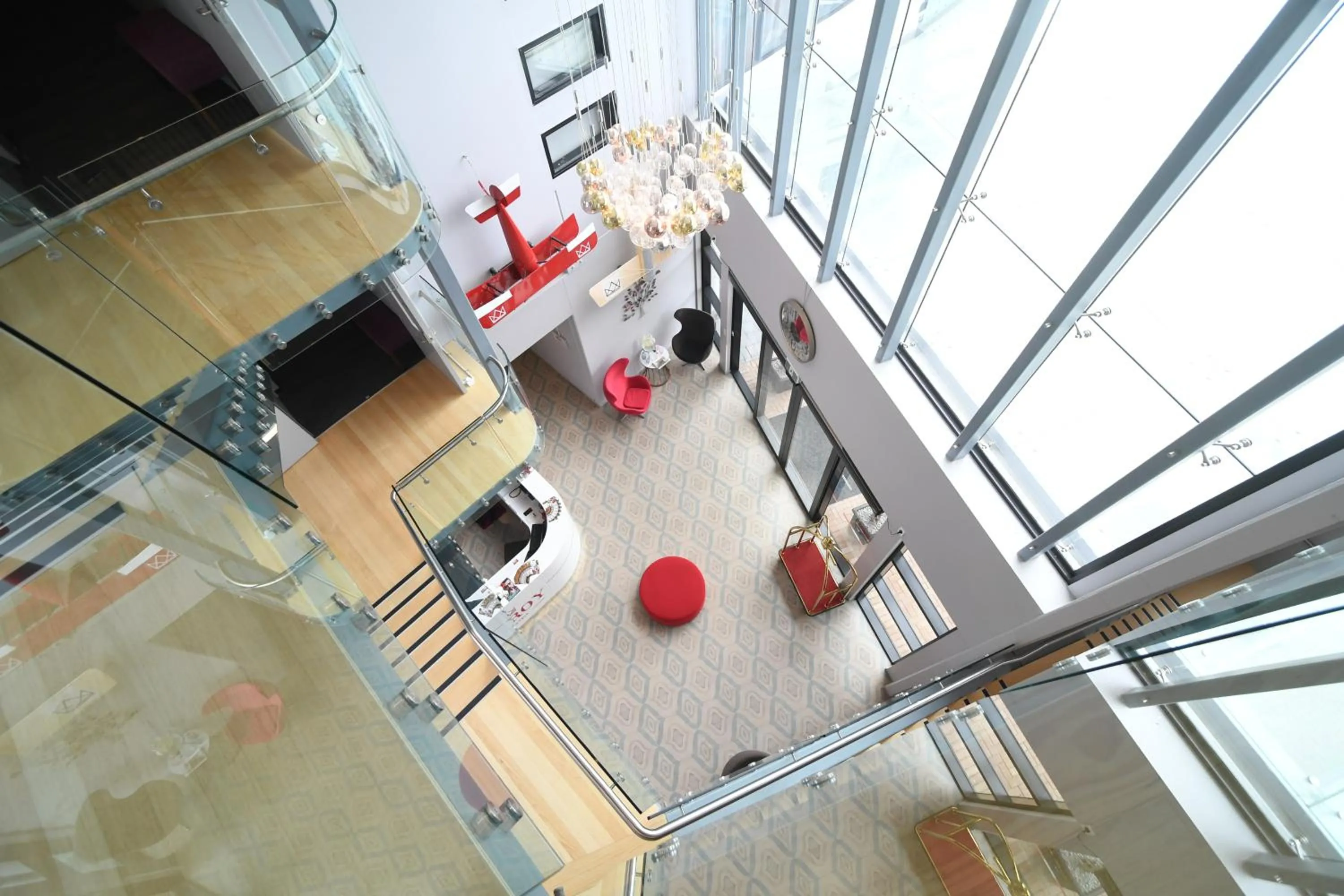 Text overlay in Marsden Suites Albany