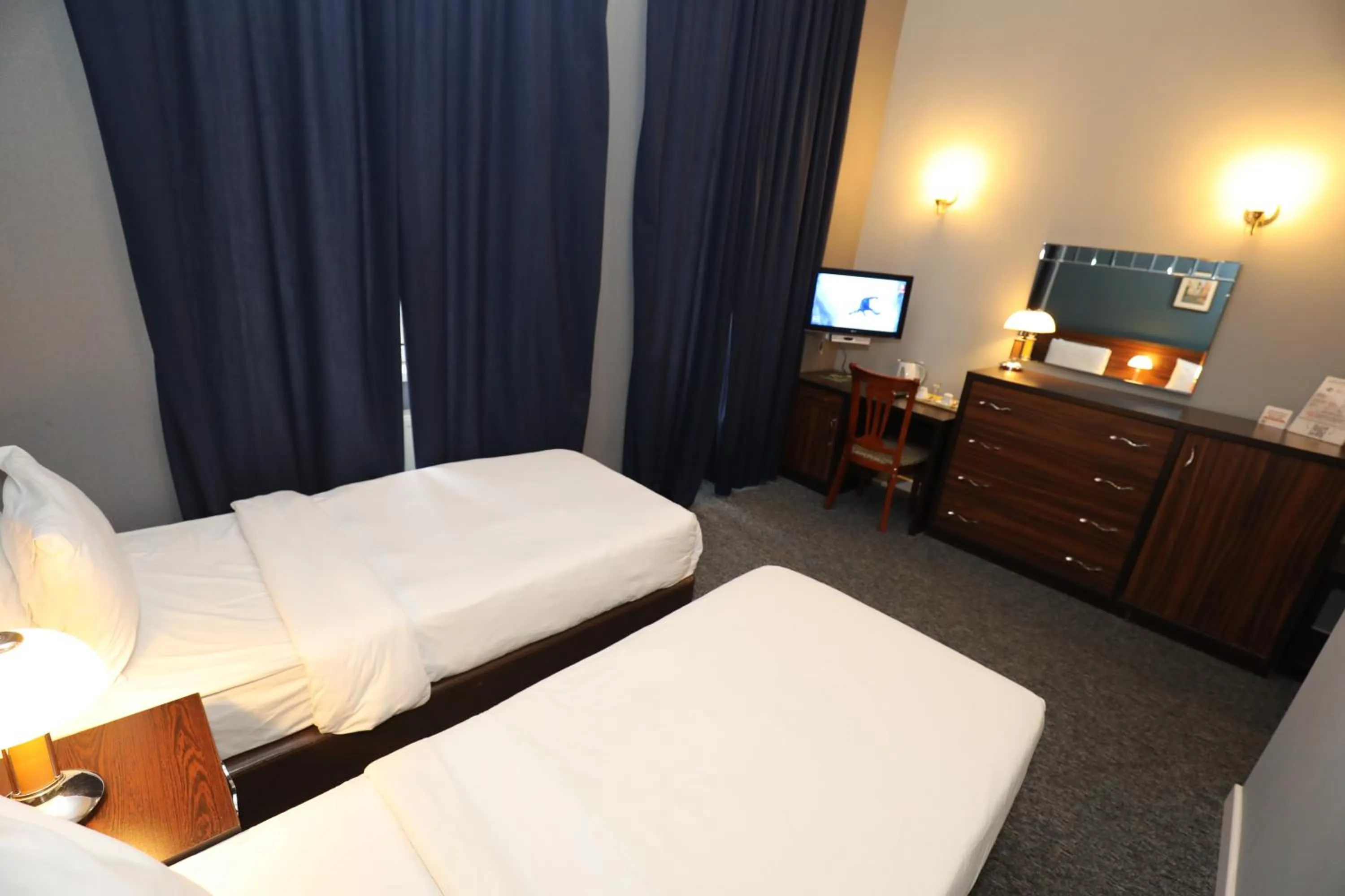 TV and multimedia, Bed in Azcot Hotel - Nizami Street