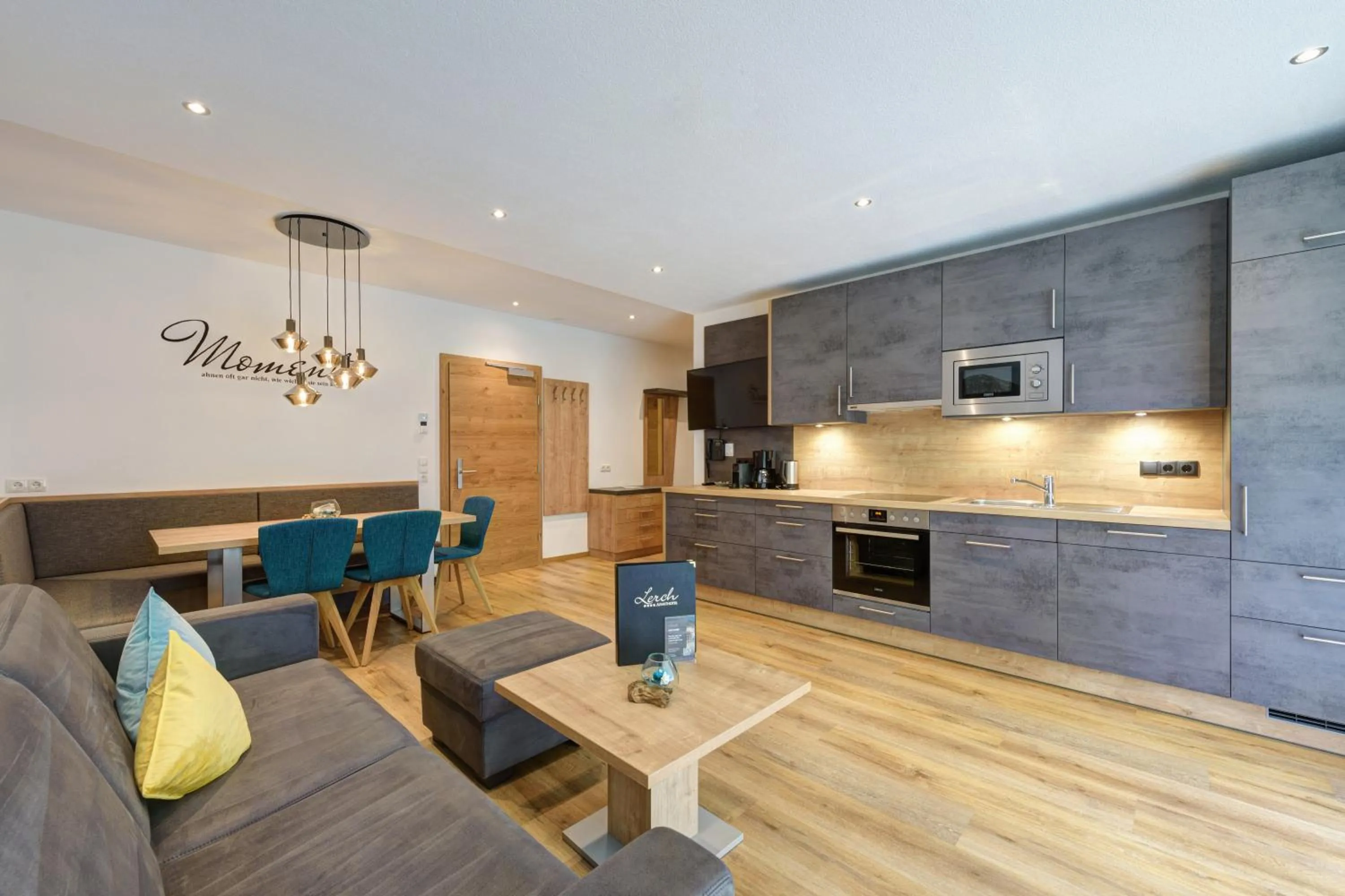 Kitchen or kitchenette in Aparthotel Lerch