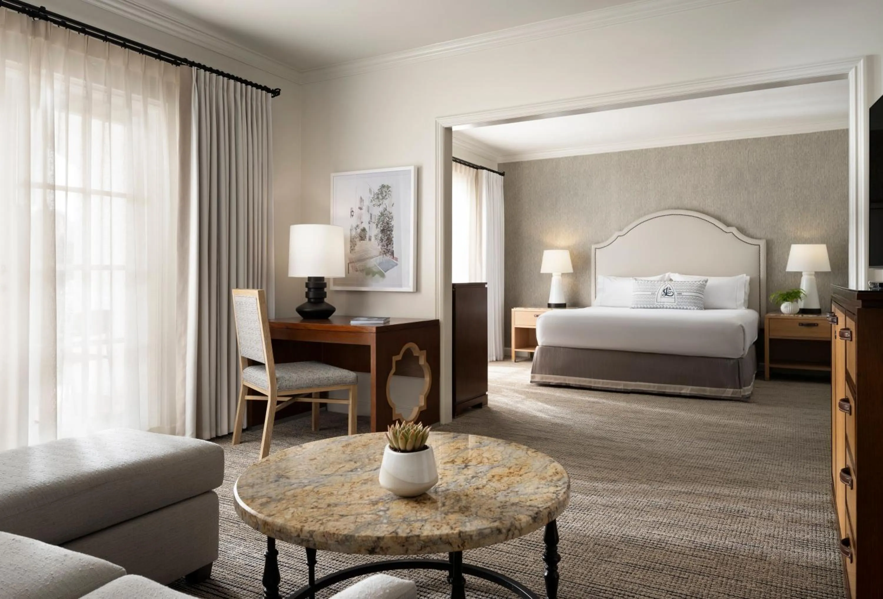 Bedroom, Bed in Omni La Costa Resort & Spa Carlsbad