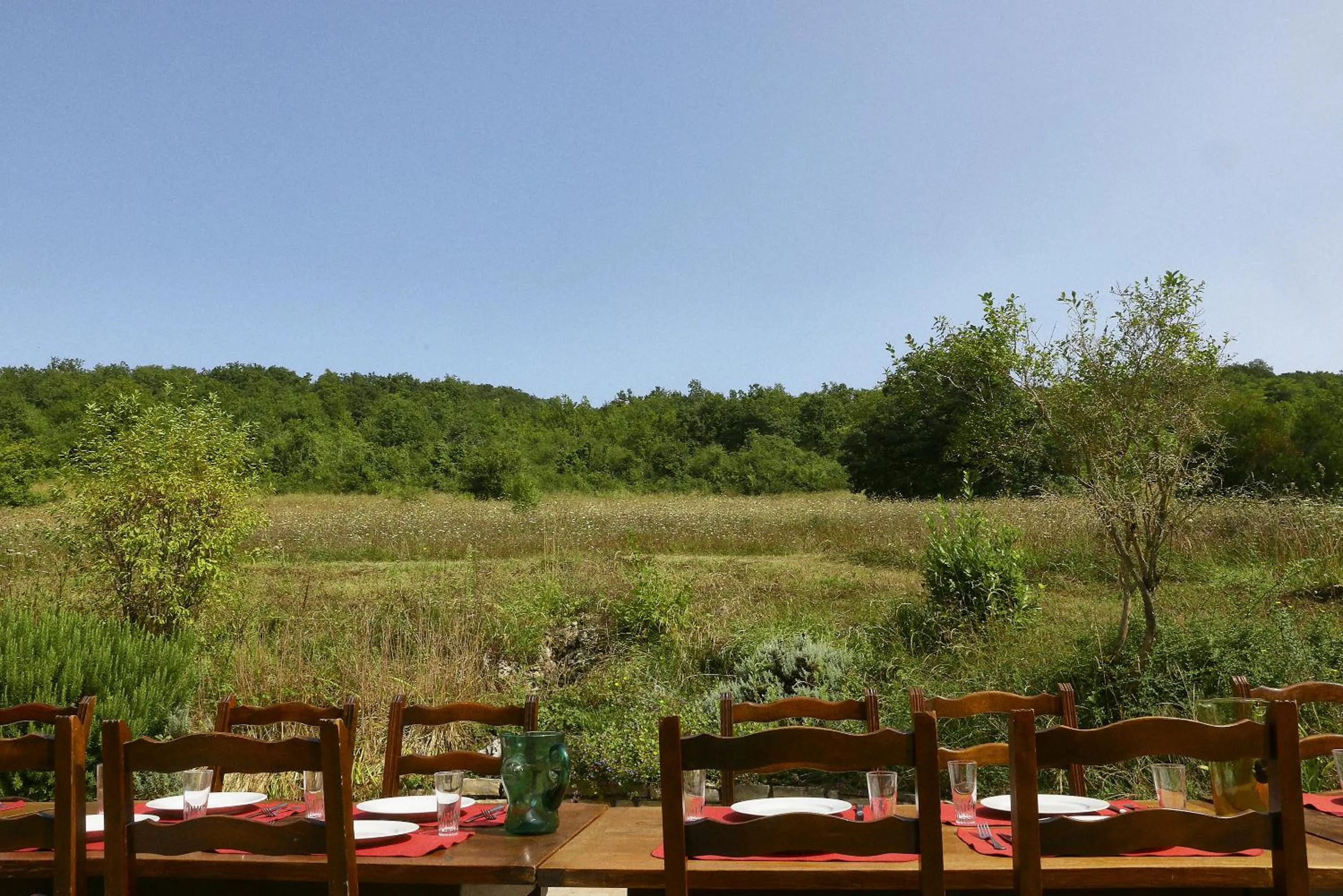 Natural landscape in Domaine Foray