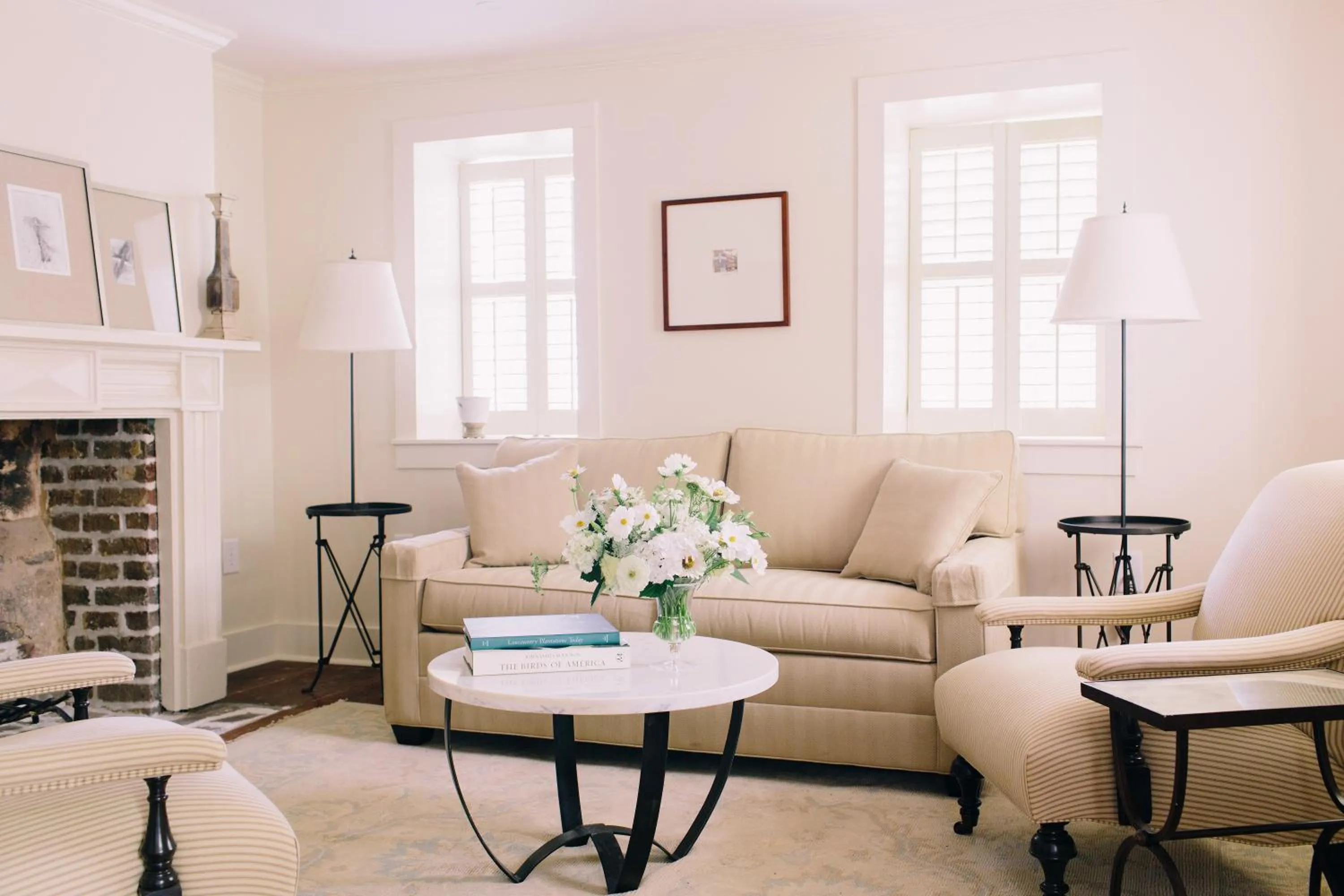 Living room in Zero George Hotel