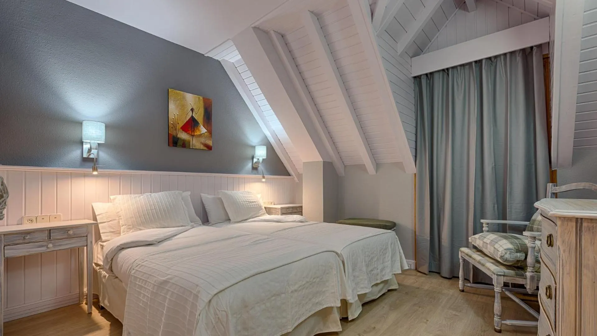 Bedroom, Bed in Hotel Ribaeta