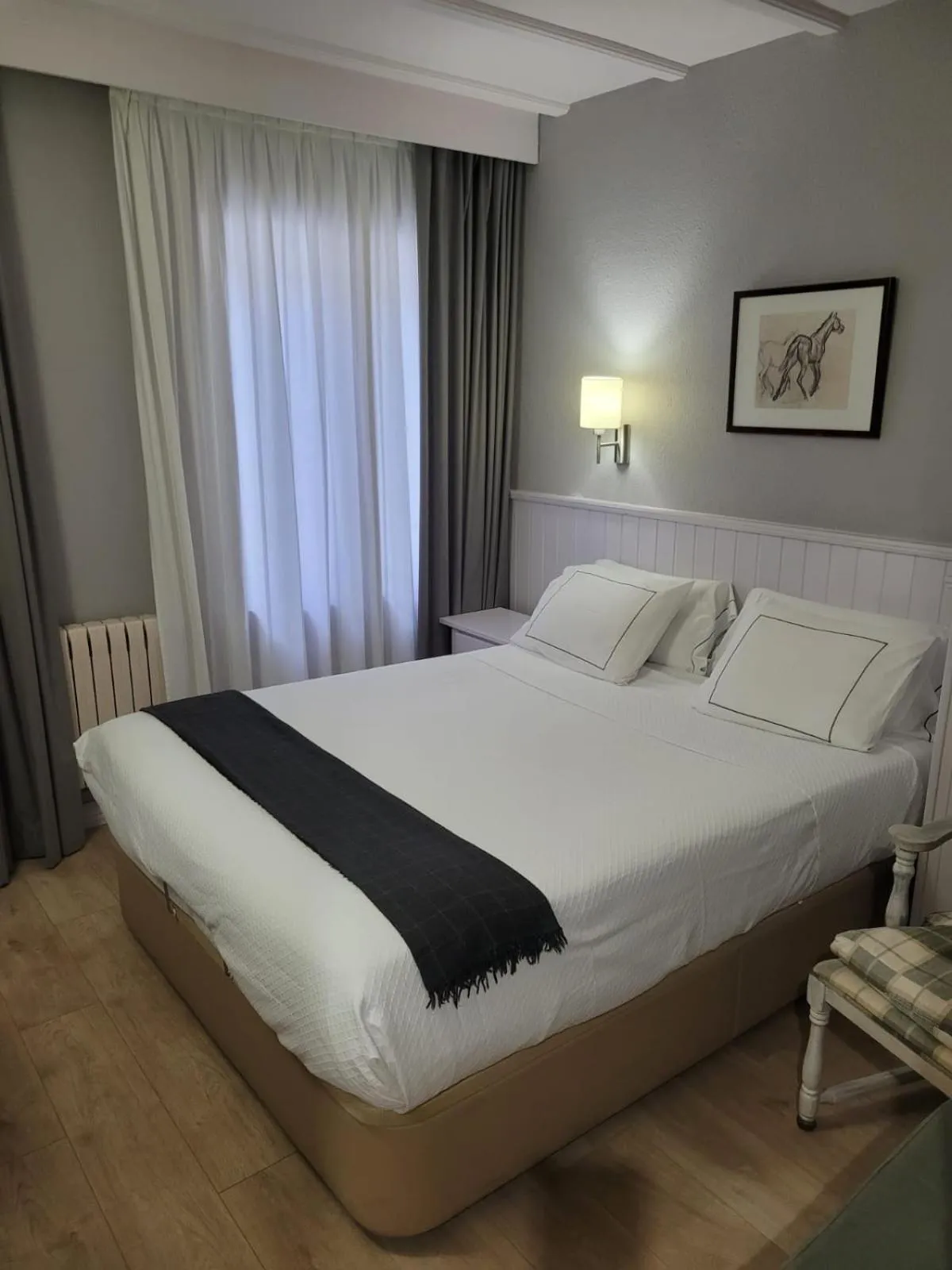 Bed in Hotel Ribaeta