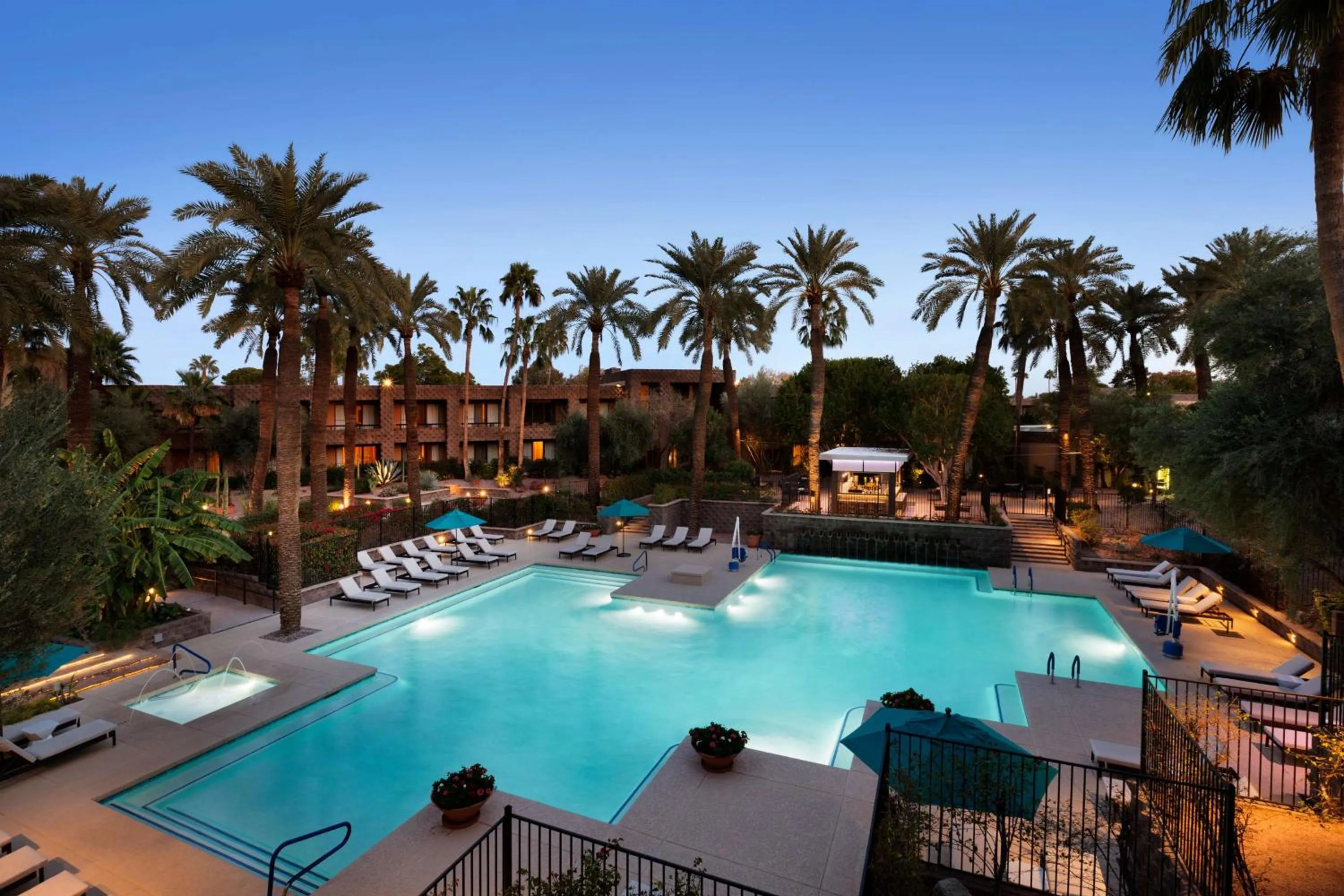 Pool view in DoubleTree by Hilton Paradise Valley Resort Scottsdale
